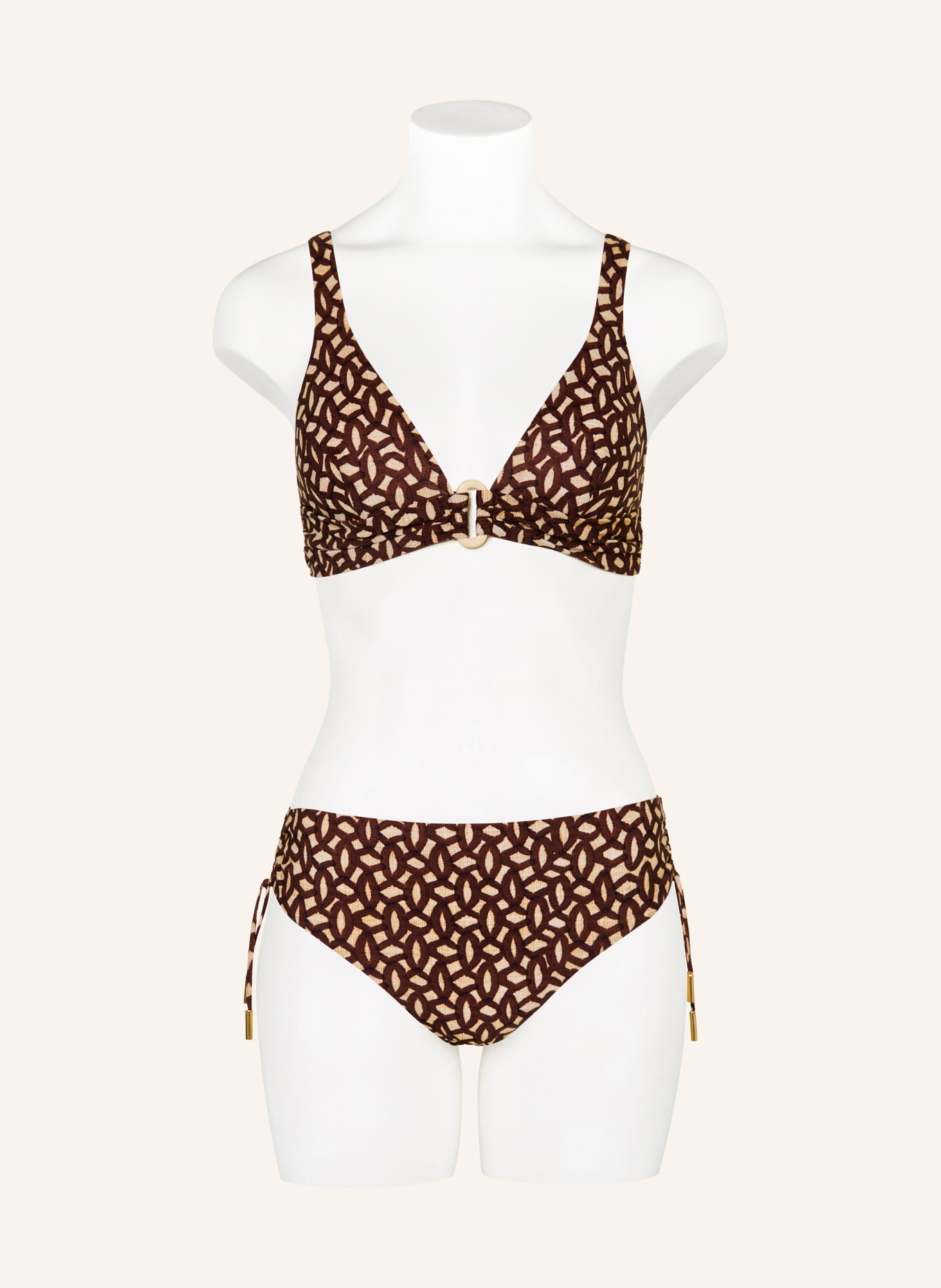 MARYAN MEHLHORN Bralette-Bikini-Top TERRAE: BRAUN / HELLBRAUN