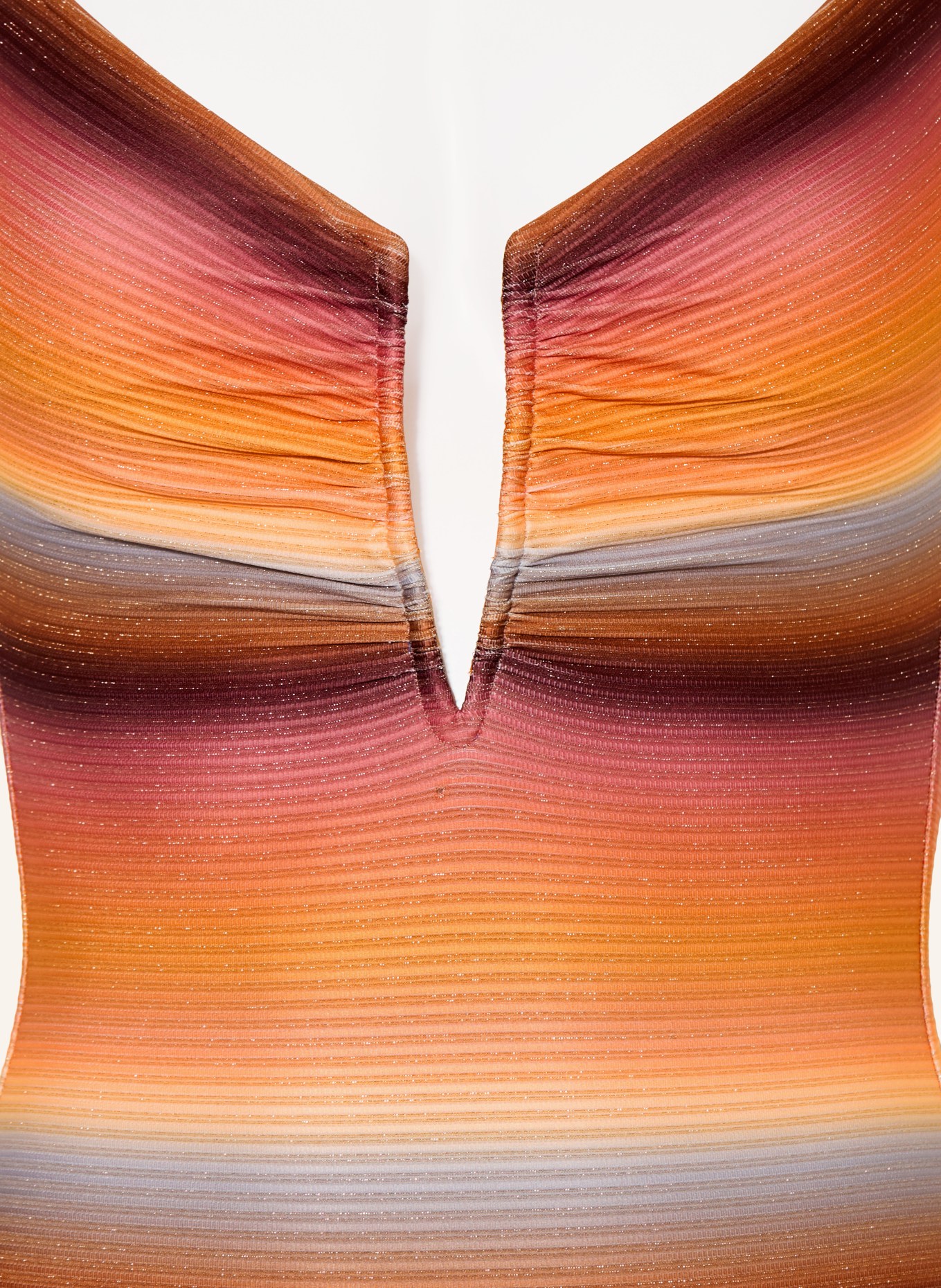 MARYAN MEHLHORN Badeanzug SUNDRENCHED mit Glitzergarn: ORANGE / HELLROT / DUNKELROT