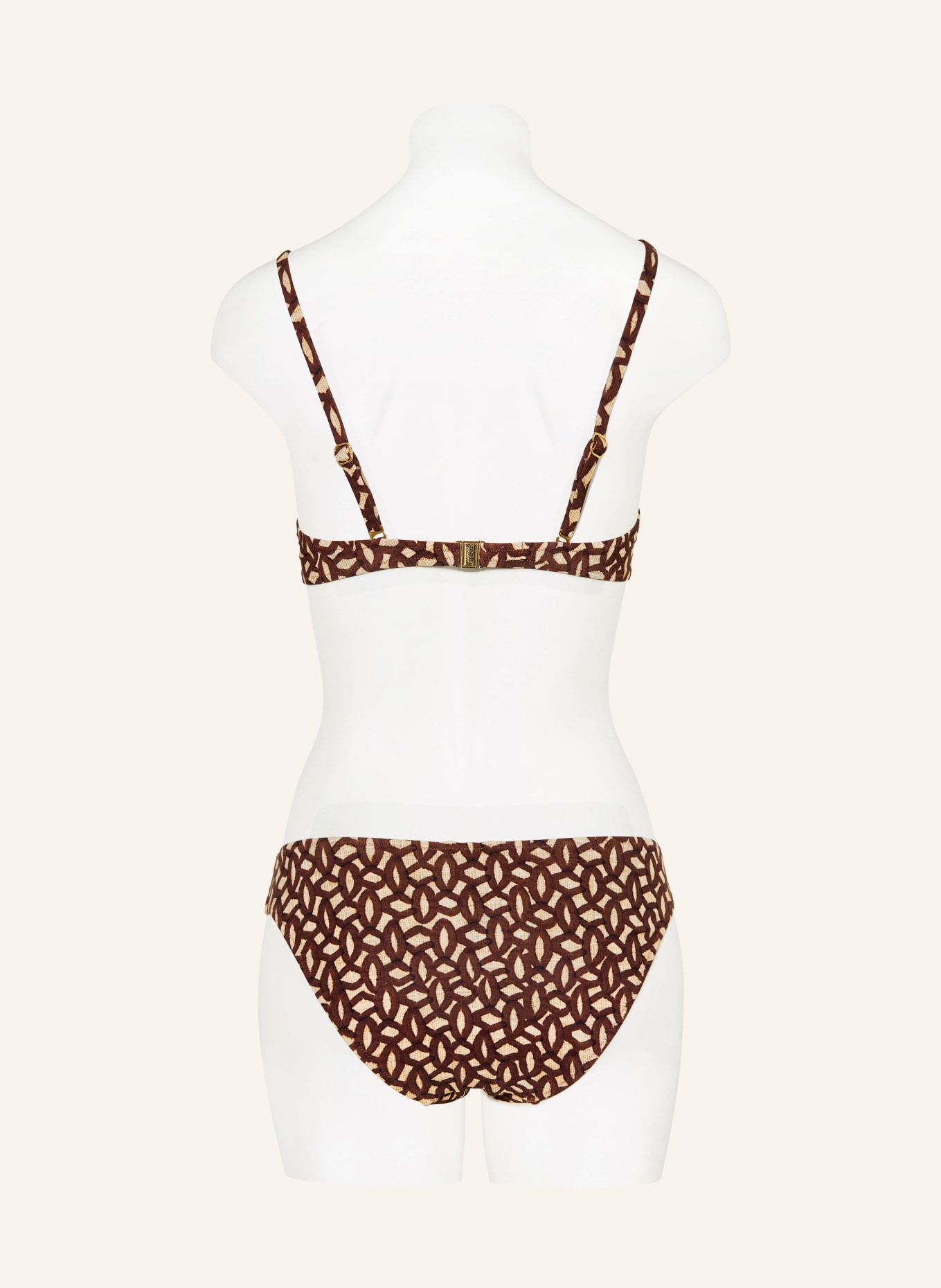 MARYAN MEHLHORN Bügel-Bikini-Top TERRAE: BRAUN / HELLBRAUN