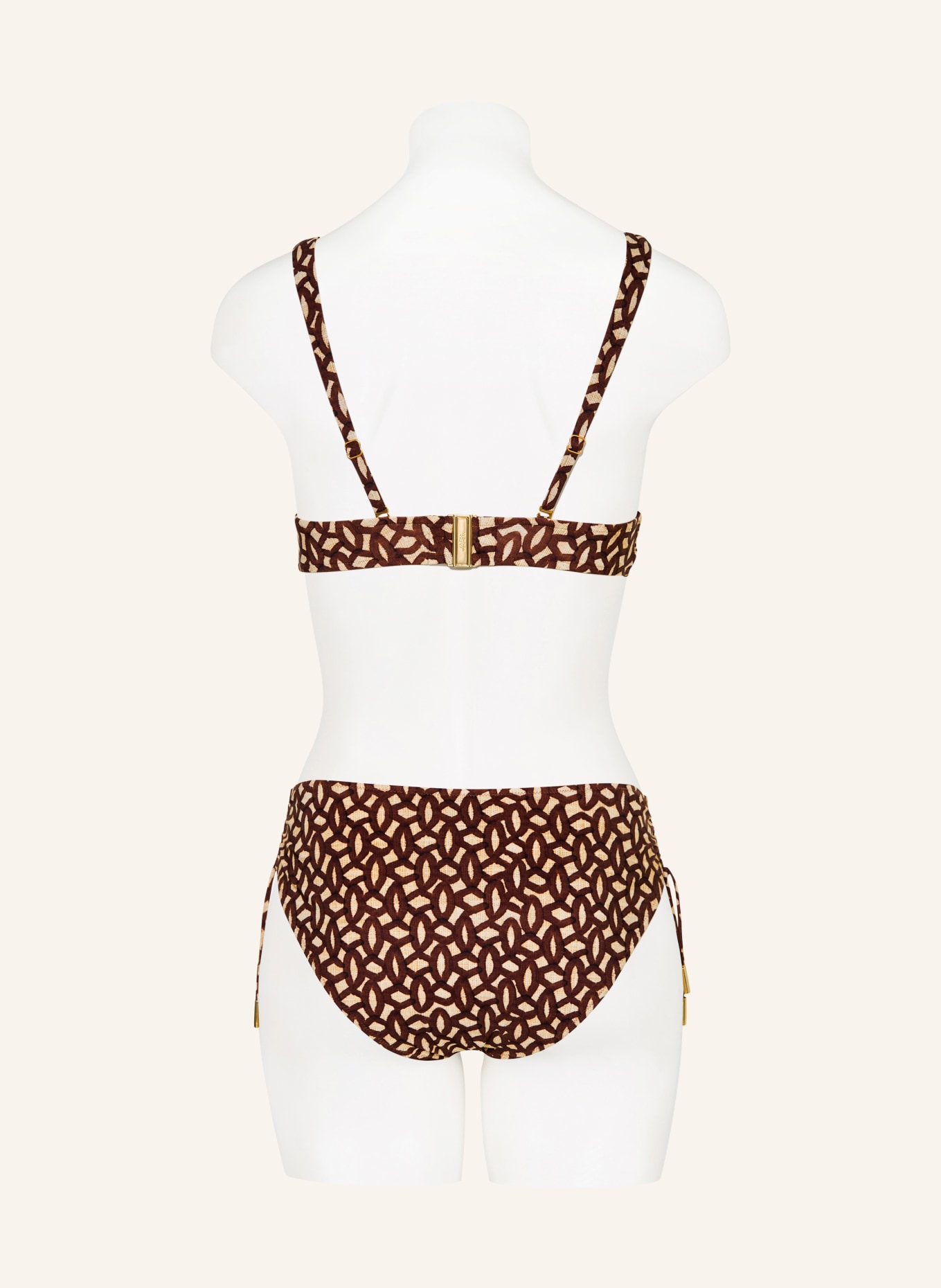 MARYAN MEHLHORN Basic-Bikini-Hose TERRAE: BRAUN / HELLBRAUN
