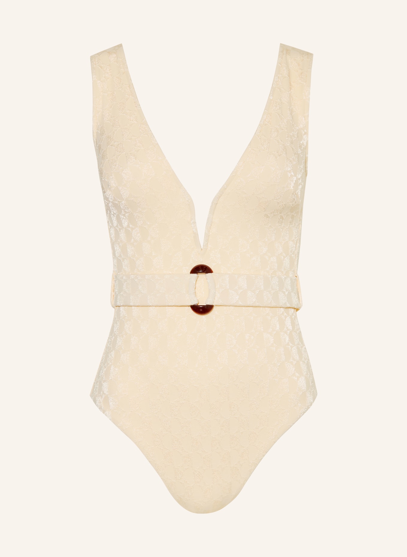 MARYAN MEHLHORN Badeanzug SERENITY: ECRU / BRAUN