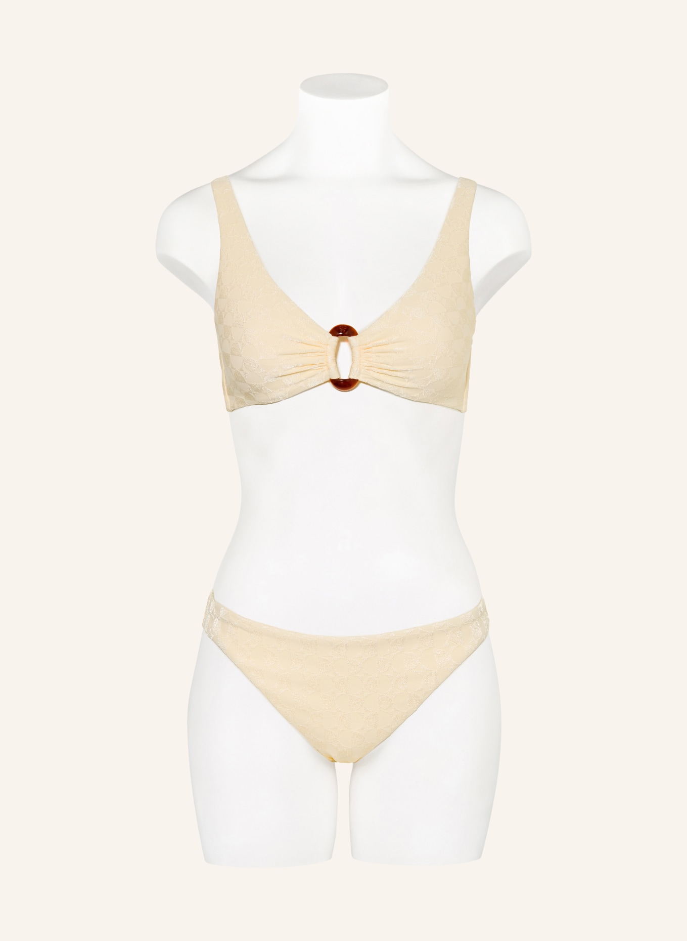 MARYAN MEHLHORN Basic-Bikini-Hose SERENITY: ECRU