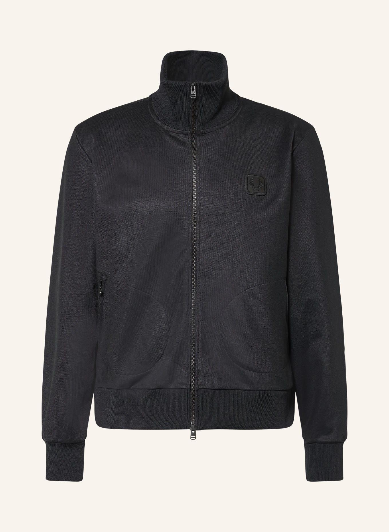 FRED PERRY Sweatjacke: SCHWARZ