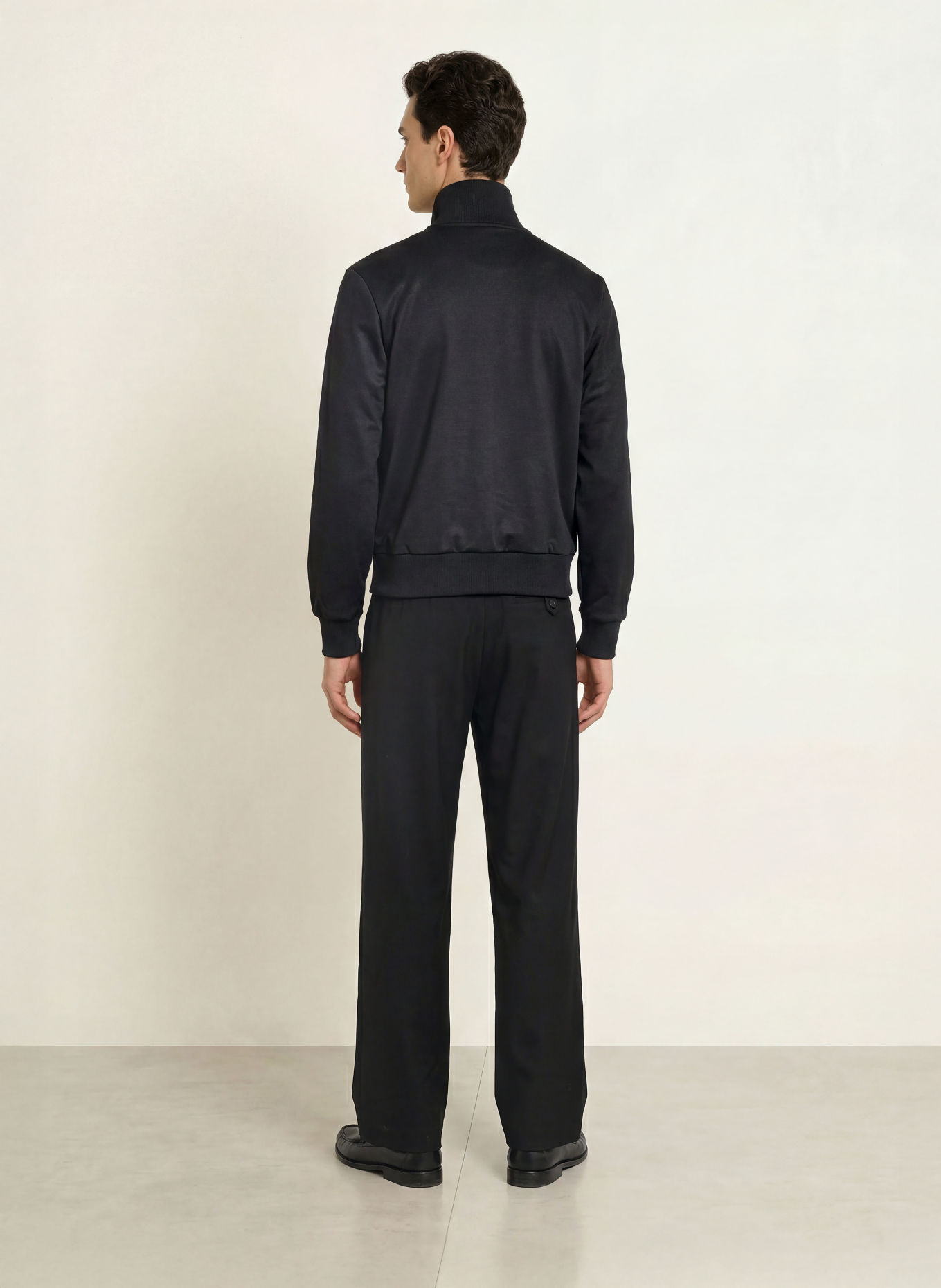 FRED PERRY Sweatjacke: SCHWARZ