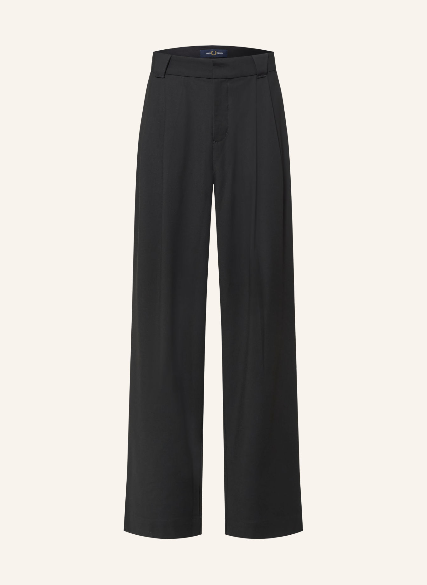 FRED PERRY Bukser med almindelig pasform: SORT