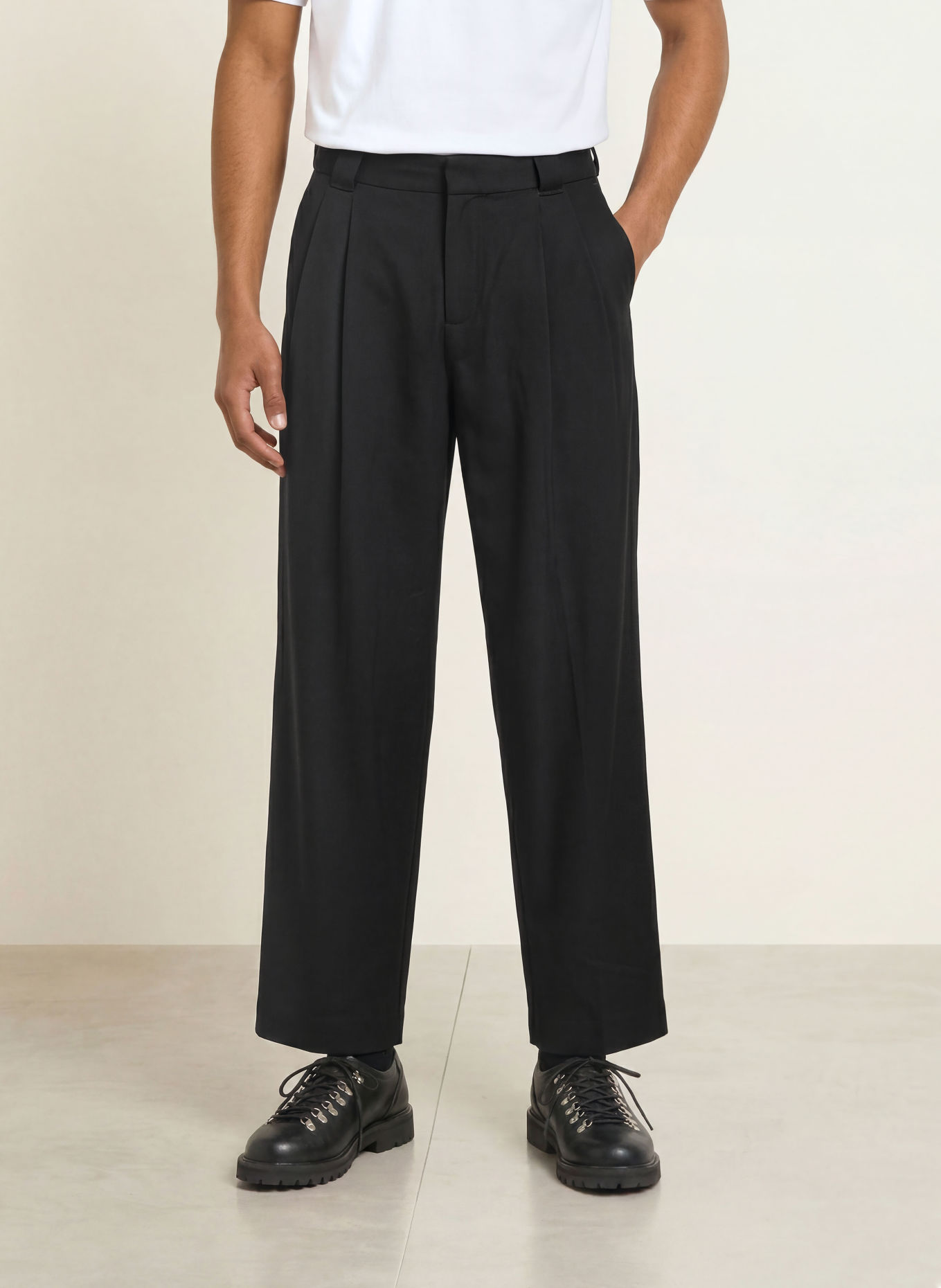 FRED PERRY Bukser med almindelig pasform: SORT