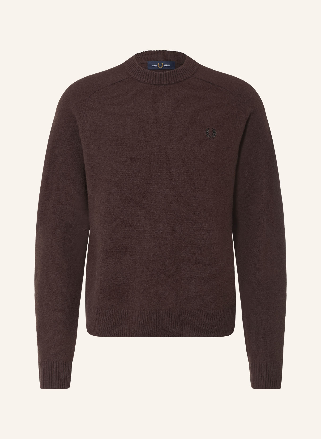 FRED PERRY Pullover: DUNKELBRAUN