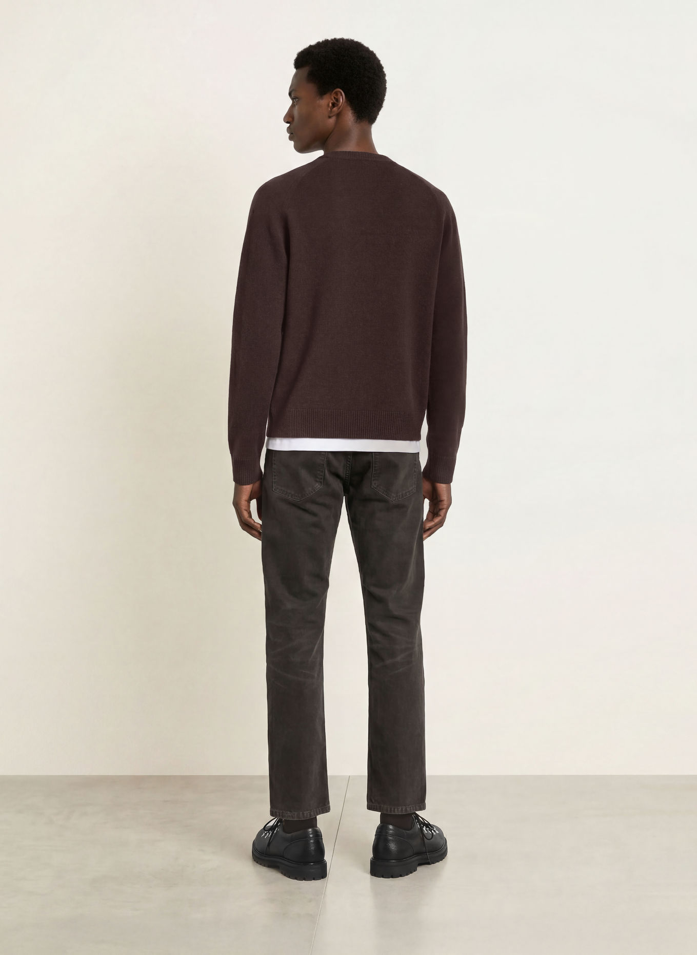 FRED PERRY Pullover: DUNKELBRAUN