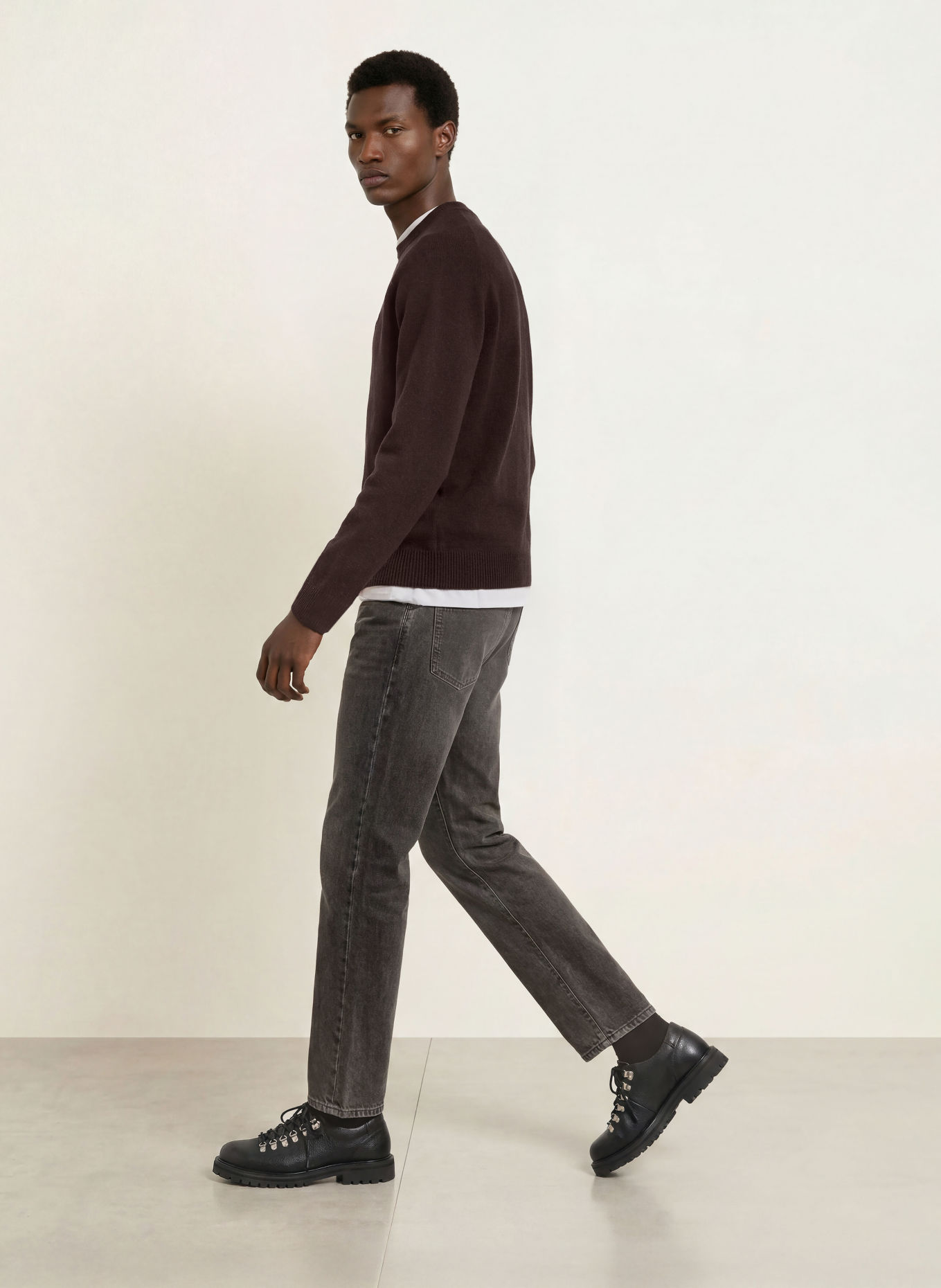 FRED PERRY Pullover: DUNKELBRAUN