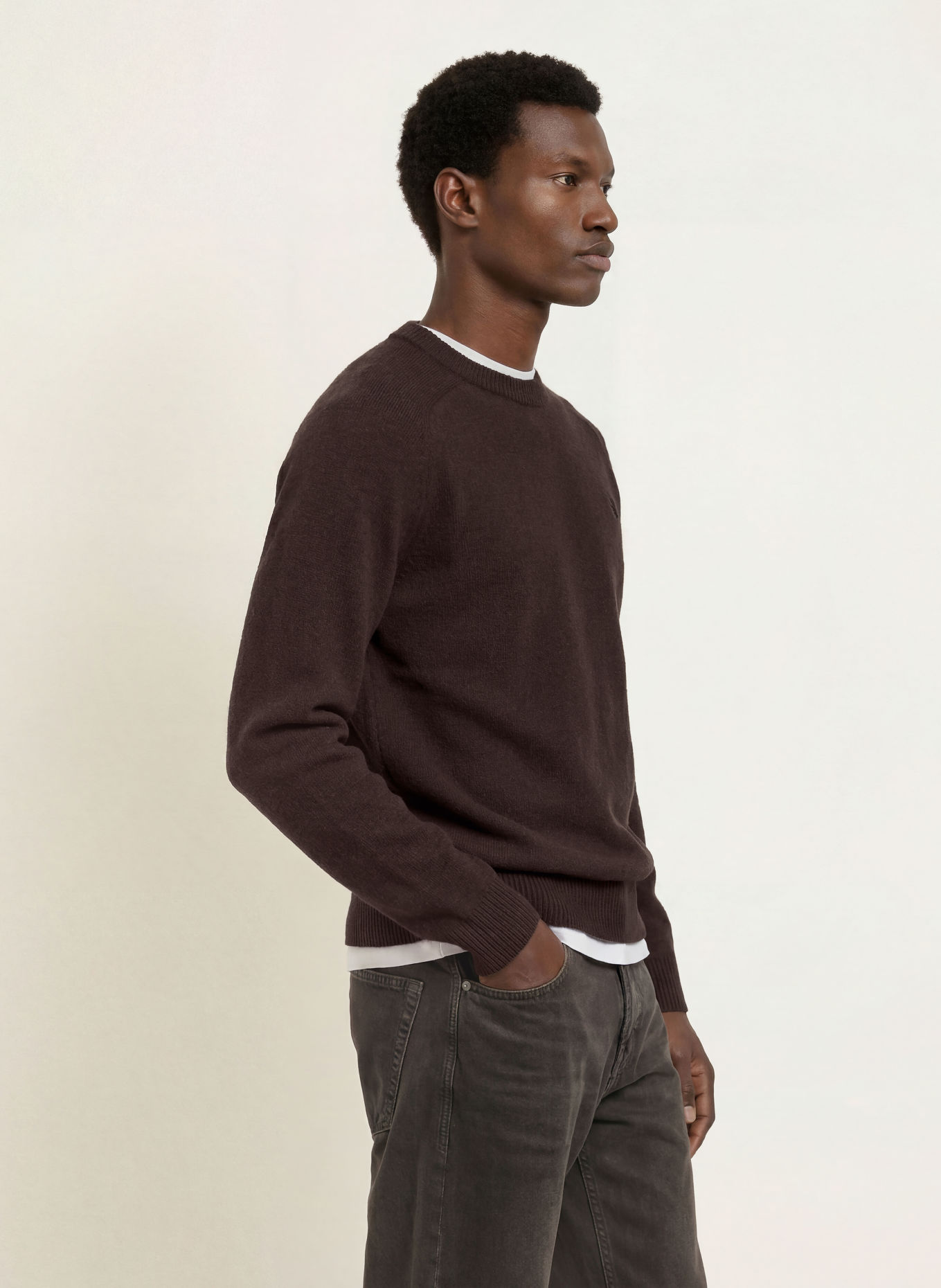 FRED PERRY Pullover: DUNKELBRAUN