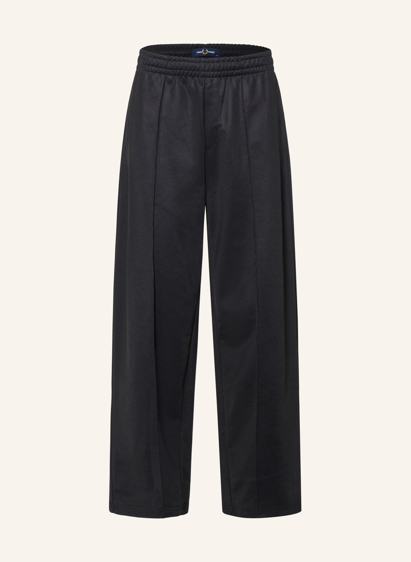 FRED PERRY Track Pants: SCHWARZ