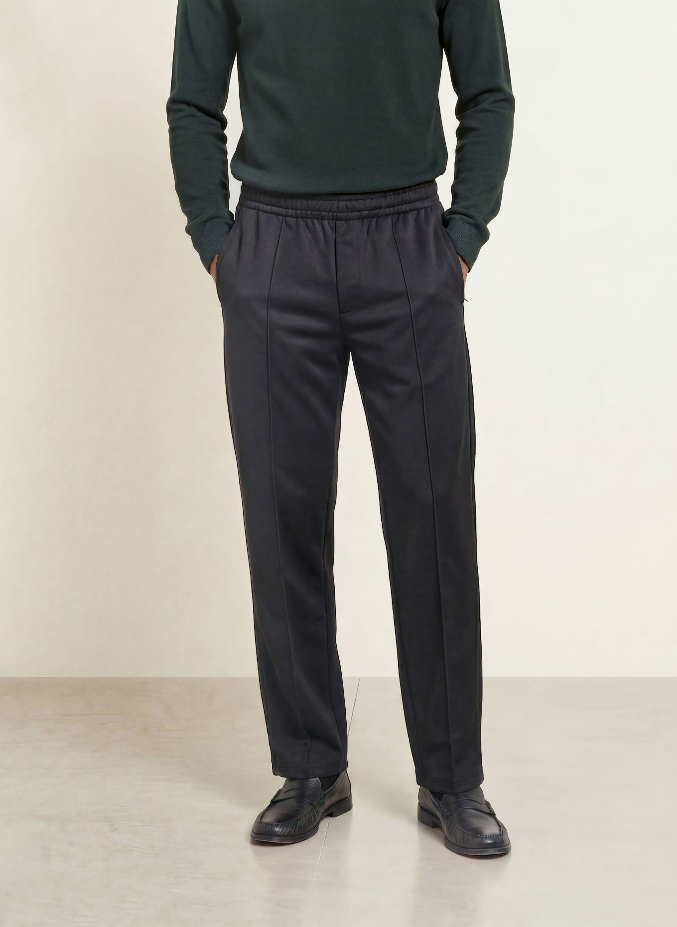 FRED PERRY Track Pants: SCHWARZ