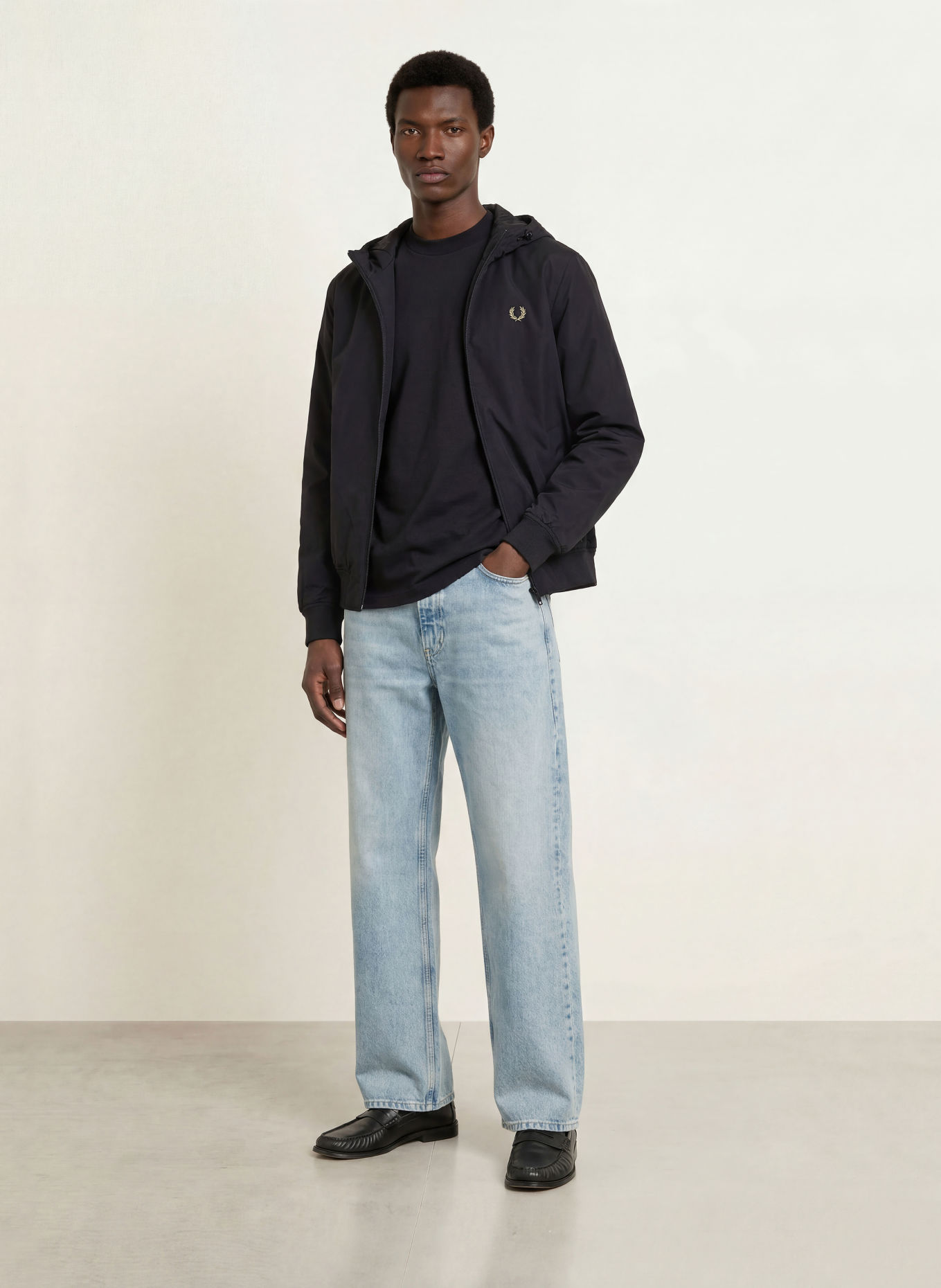 FRED PERRY Jacke: SCHWARZ