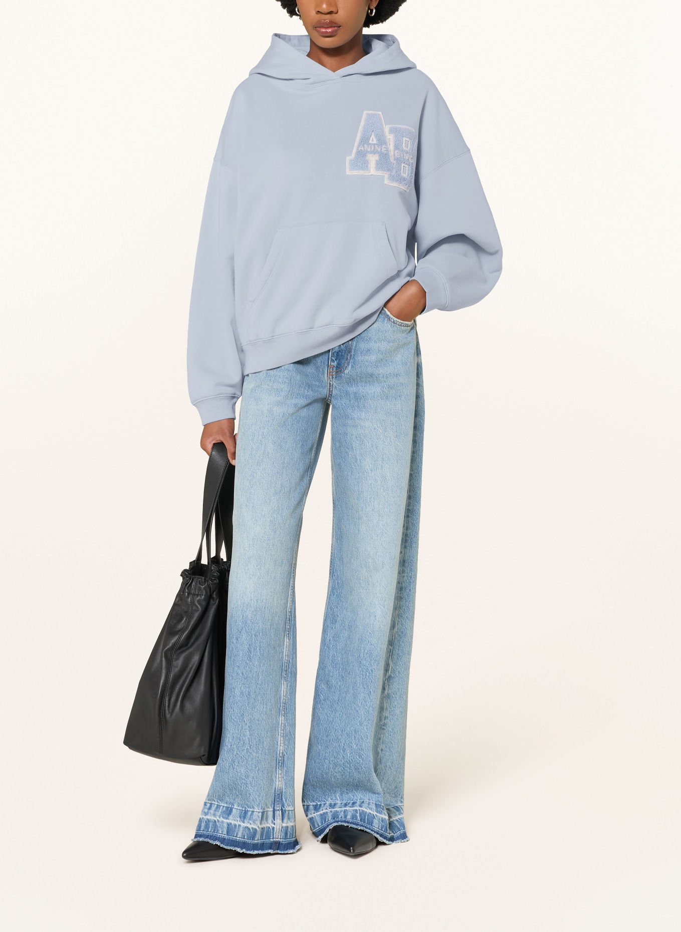 ANINE BING Hoodie HARVEY: HELLBLAU