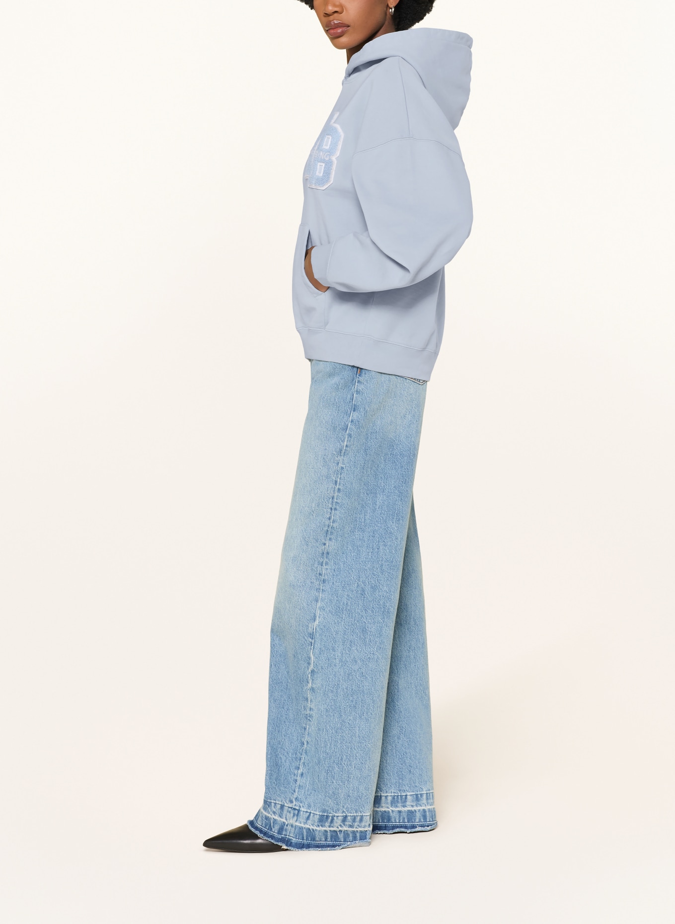 ANINE BING Hoodie HARVEY: HELLBLAU