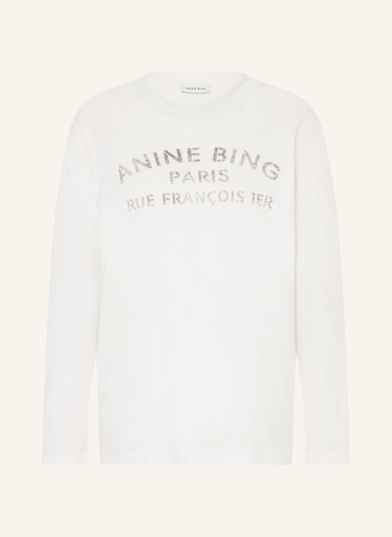 ANINE BING Longsleeve IVAN: WEISS