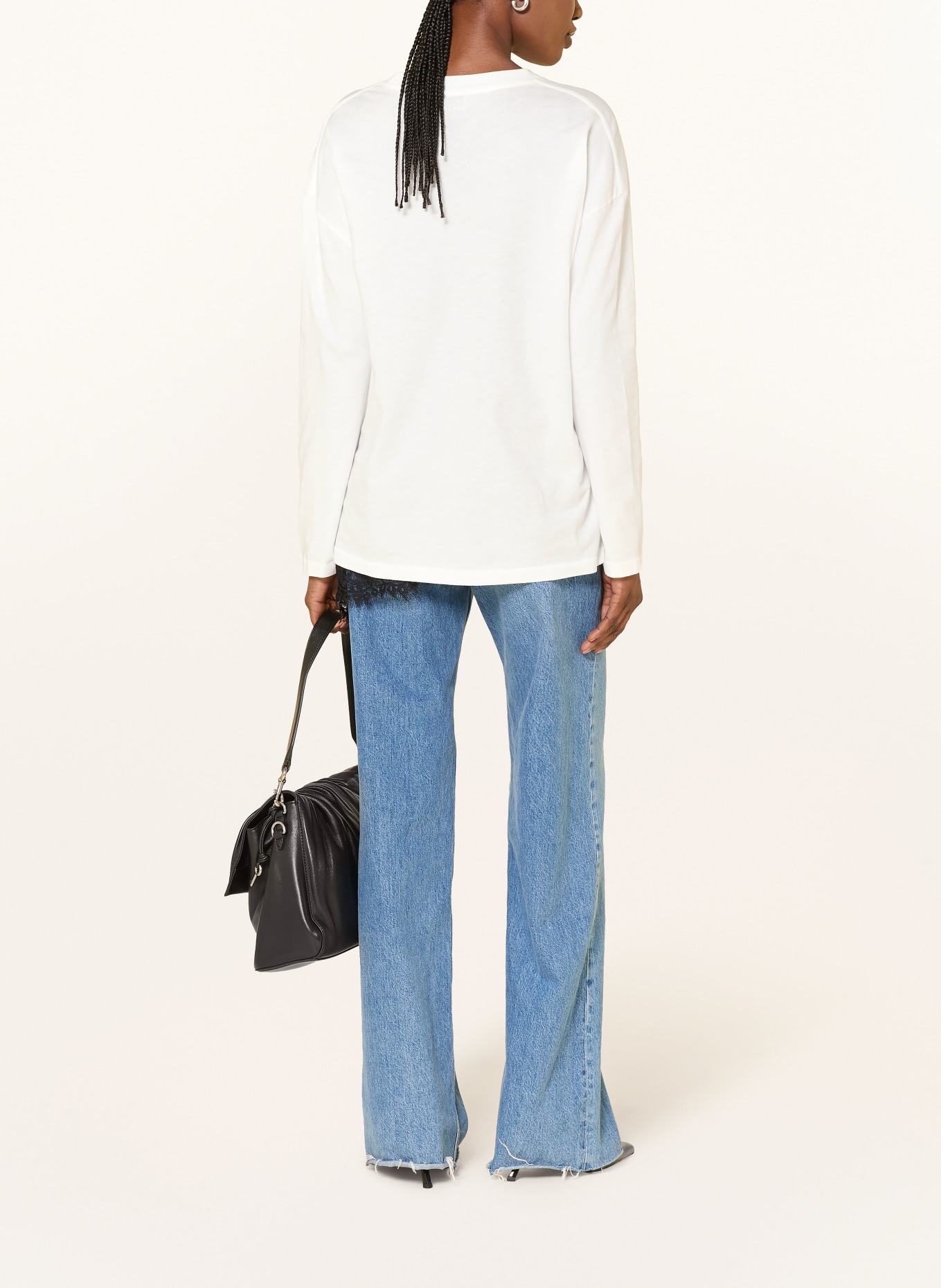 ANINE BING Longsleeve IVAN: WEISS