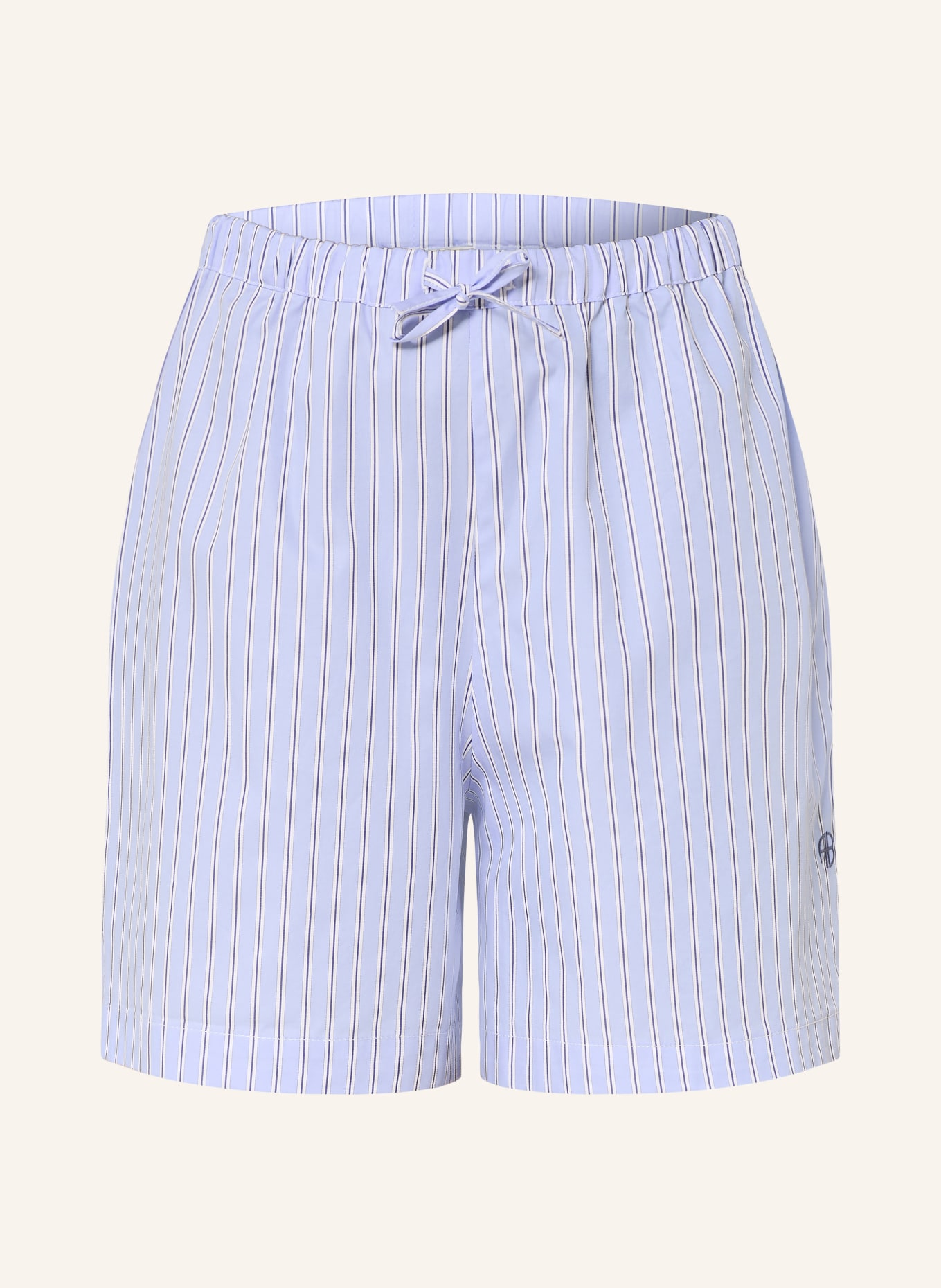 ANINE BING RAMY Shorts: LIGHT BLUE / DARK BLUE / WHITE