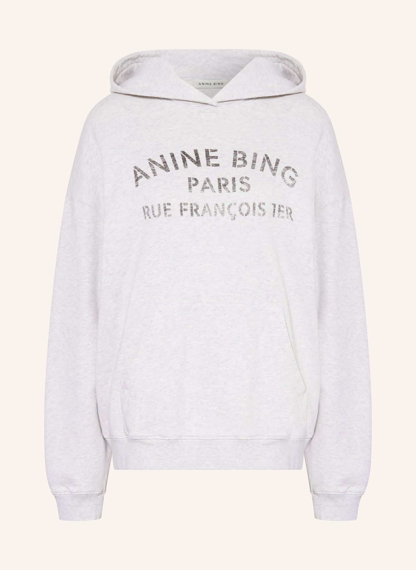 ANINE BING HARVEY Hoodie: LIGHT GRAY