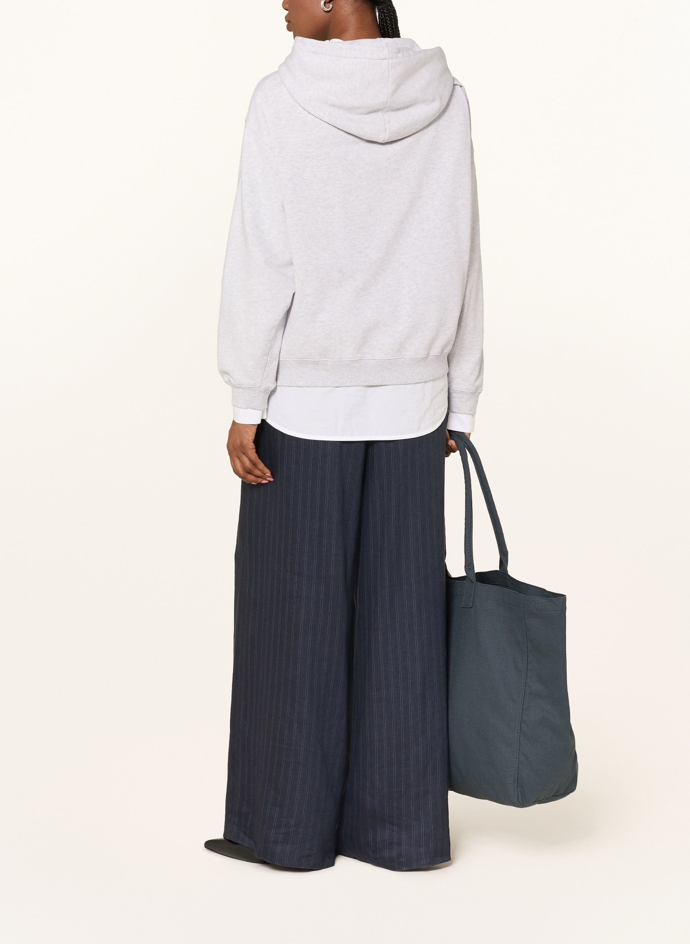 ANINE BING HARVEY Hoodie: LIGHT GRAY