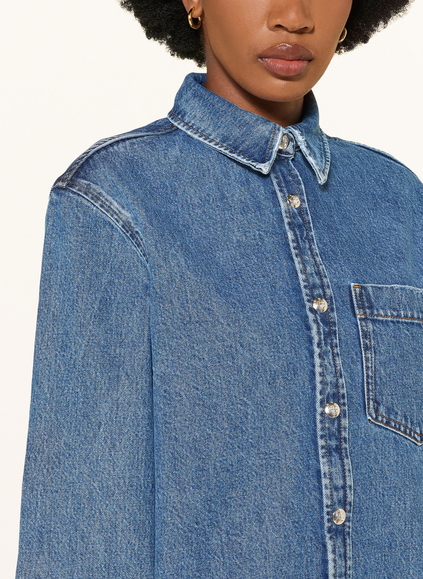 ANINE BING Jeanskleid MARY: DUNKELBLAU