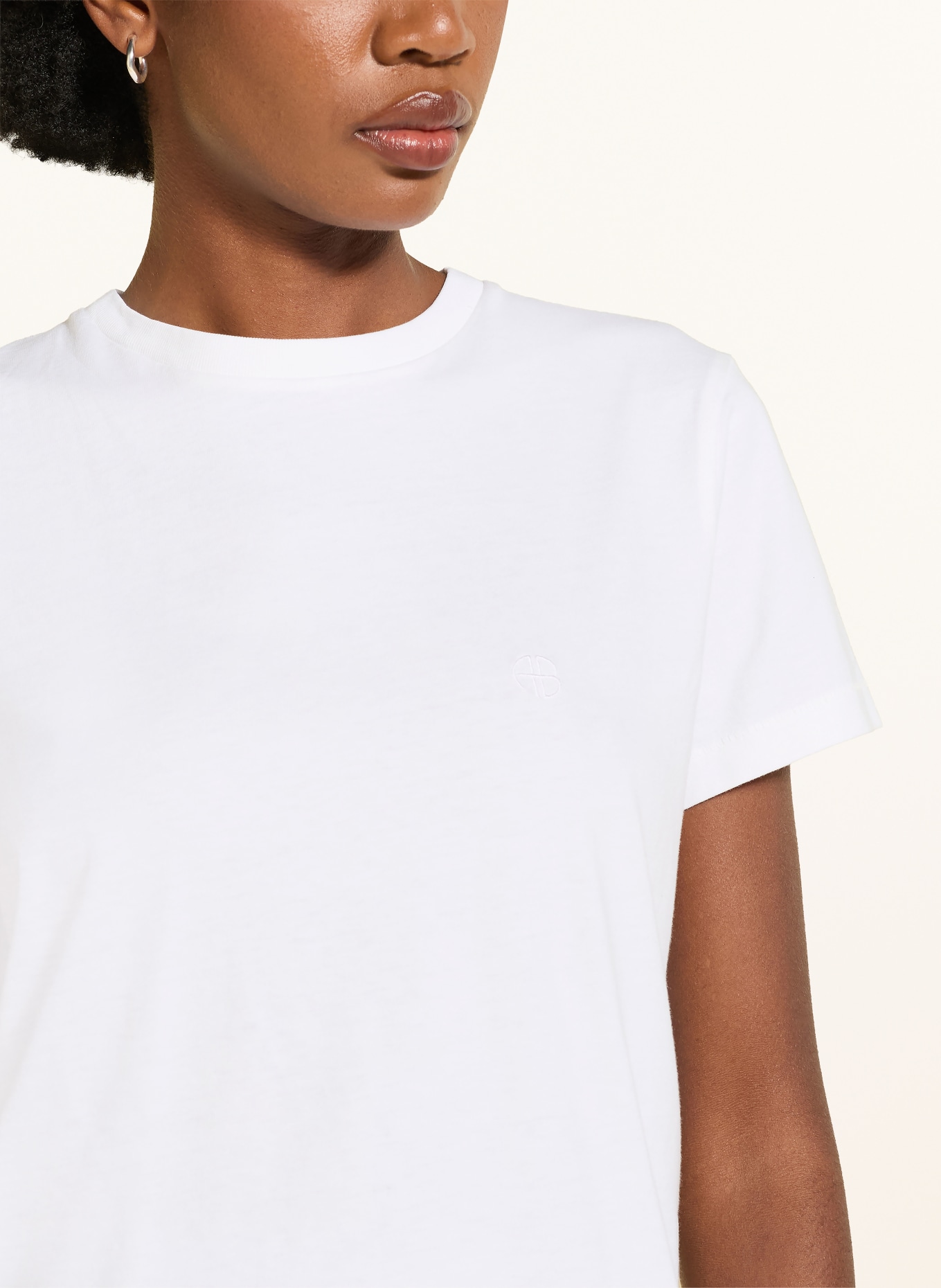 ANINE BING T-Shirt SHELLEY: WEISS