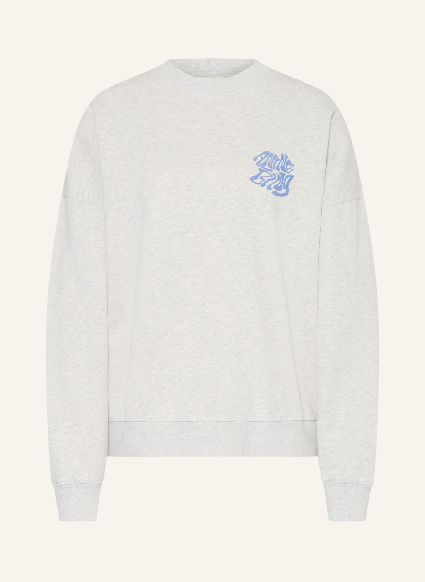 ANINE BING Sweatshirt: GRAU / BLAU