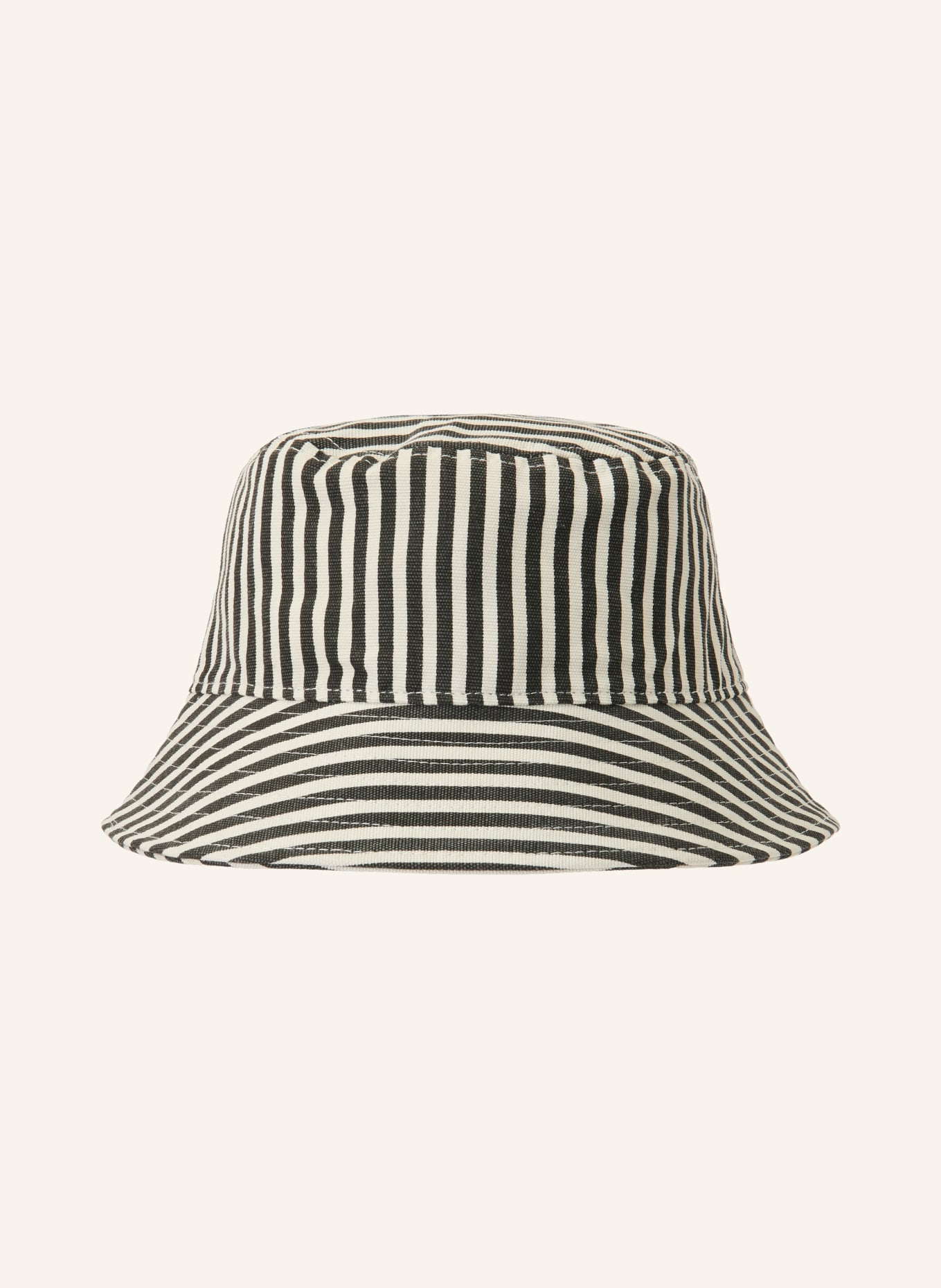 ANINE BING Buckethoed NICKS: ZWART / LICHTGRIJS