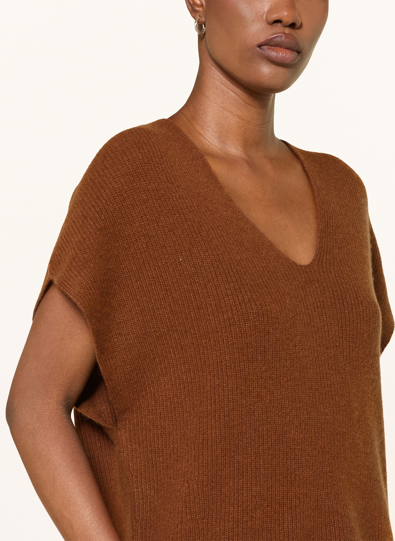 lilienfels Gebreid shirt van kasjmier: BRUIN