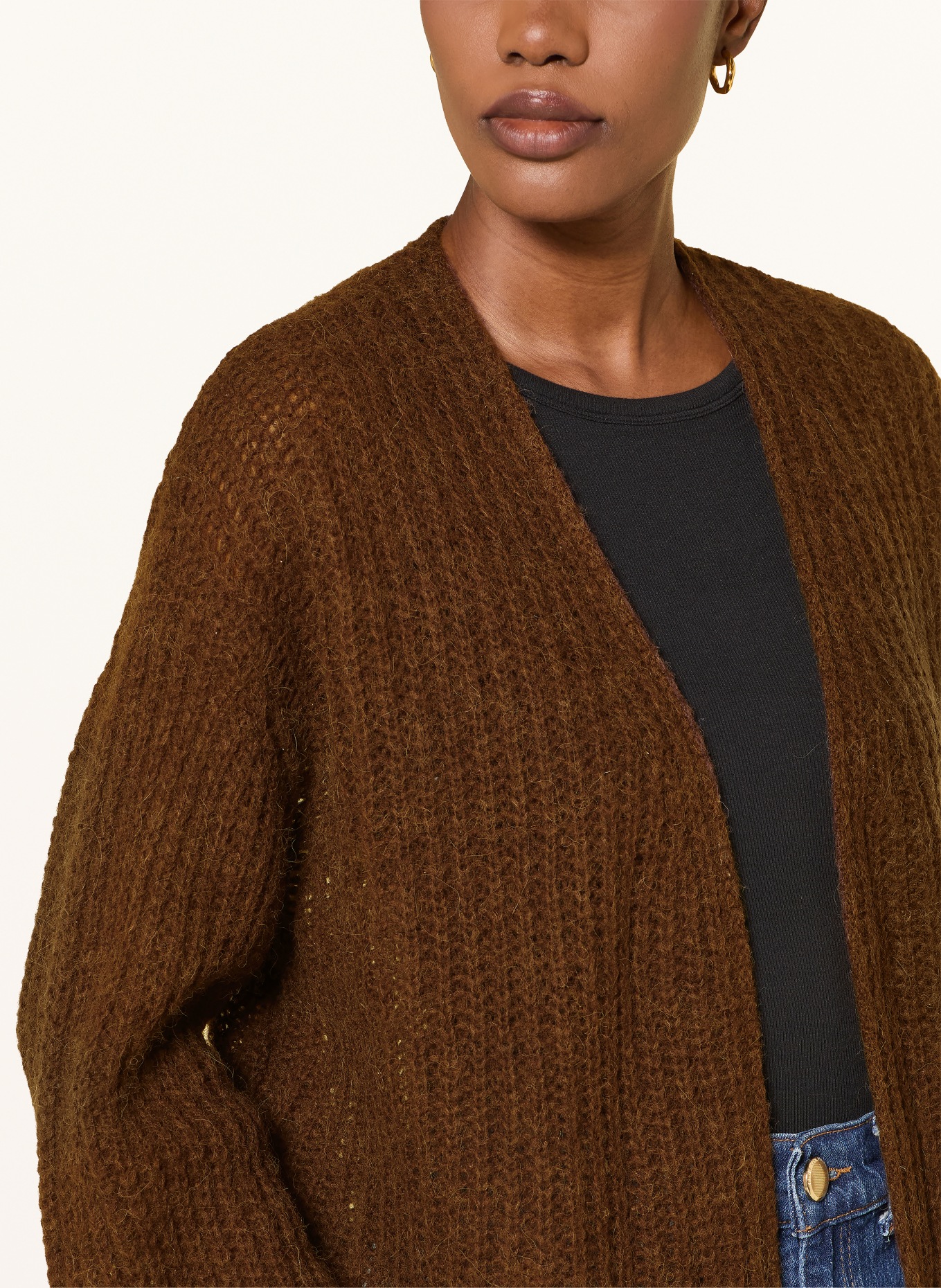lilienfels Strickhülle mit Alpaka: DUNKELBRAUN