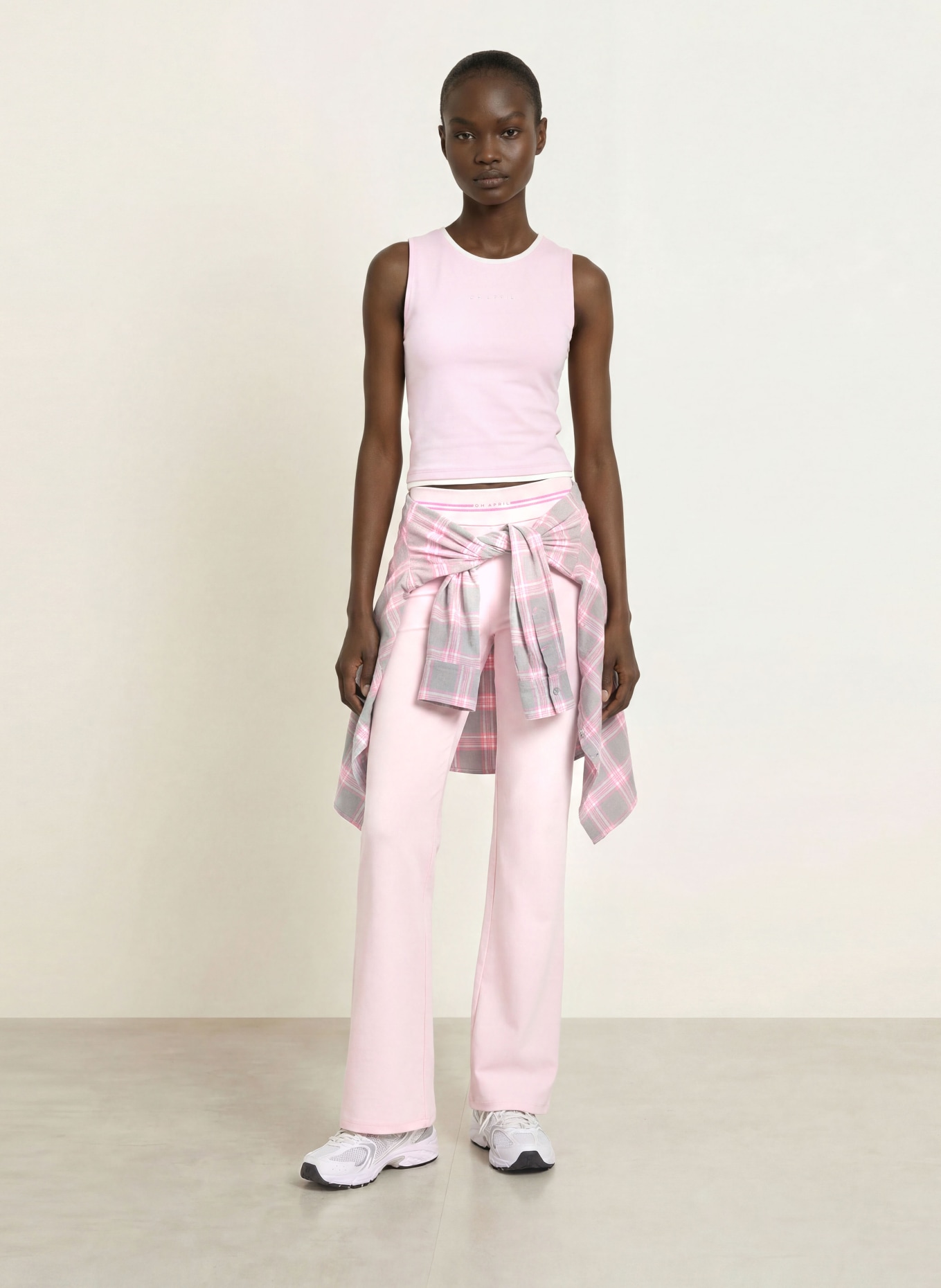 OH APRIL EDEN Top: LIGHT PINK / WHITE