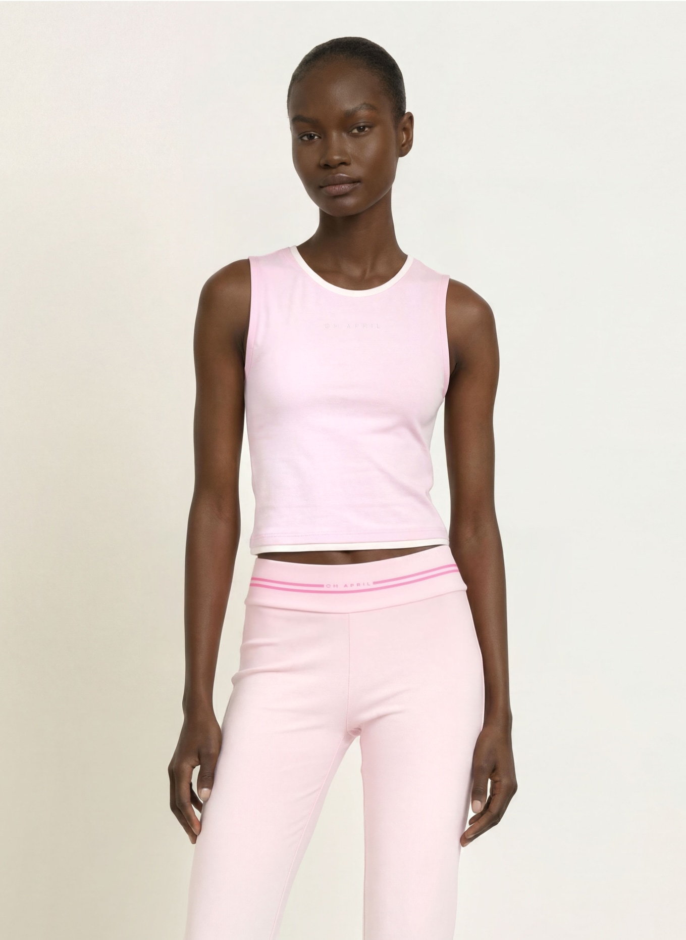 OH APRIL EDEN Top: LIGHT PINK / WHITE