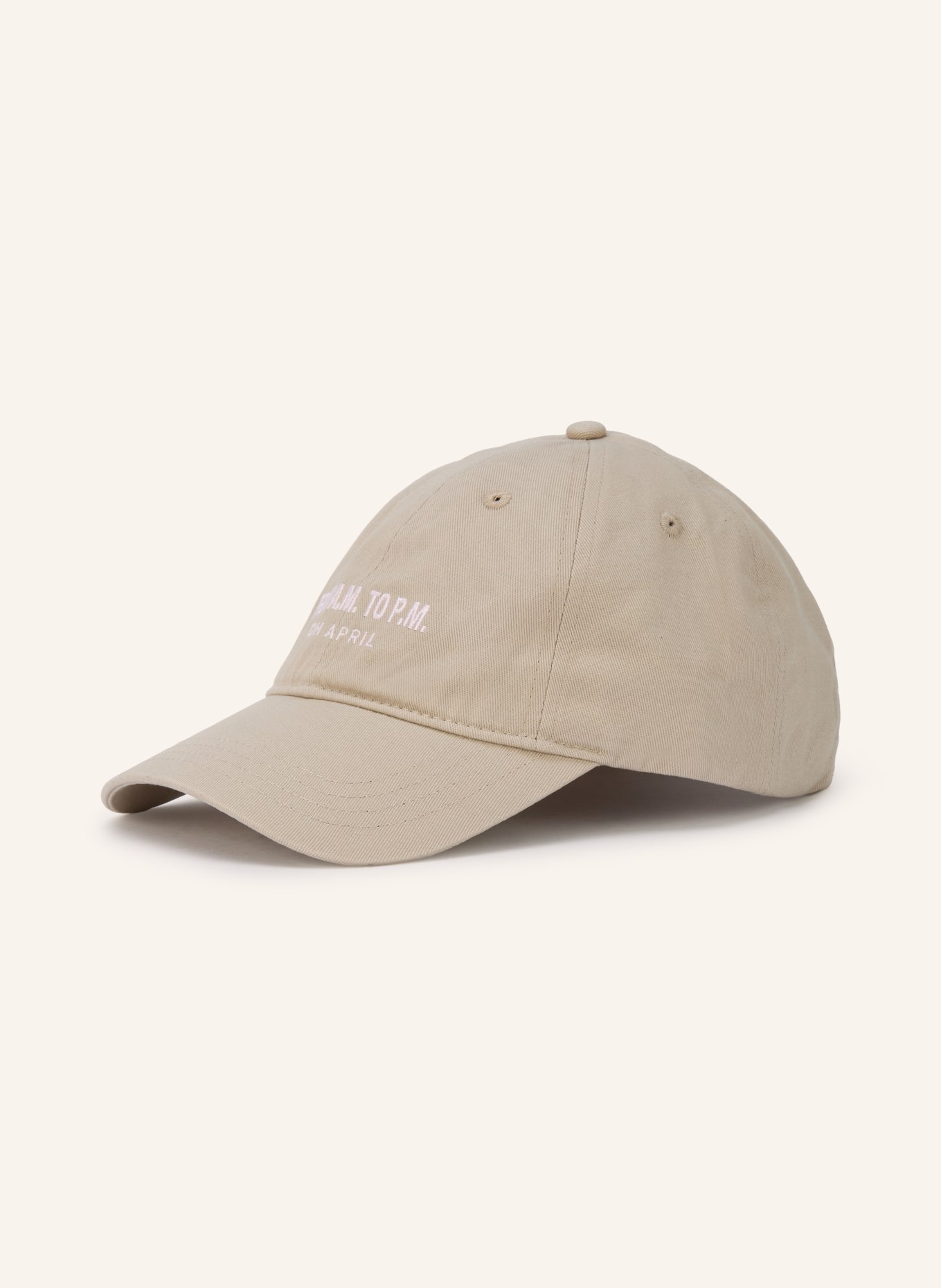 OH APRIL Cap AVIVA: BEIGE / SILBER / HELLROSA