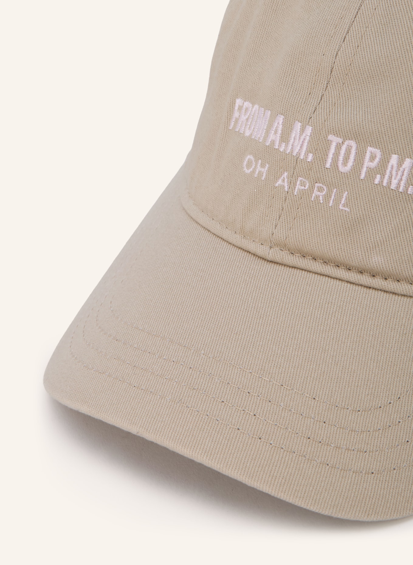 OH APRIL Cap AVIVA: BEIGE / SILBER / HELLROSA