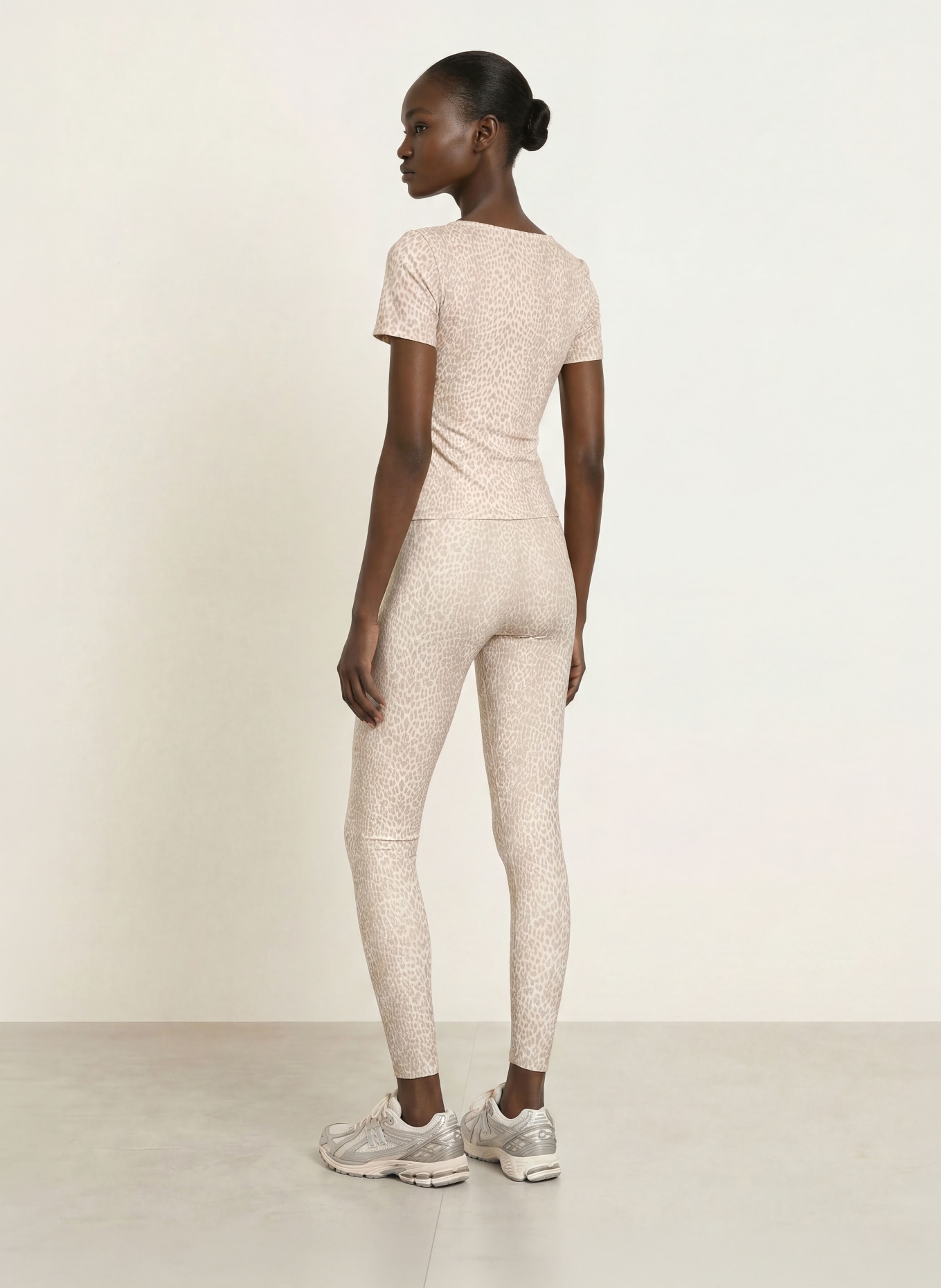 OH APRIL 7/8-Leggings RITA: BEIGE / BRAUN / TAUPE