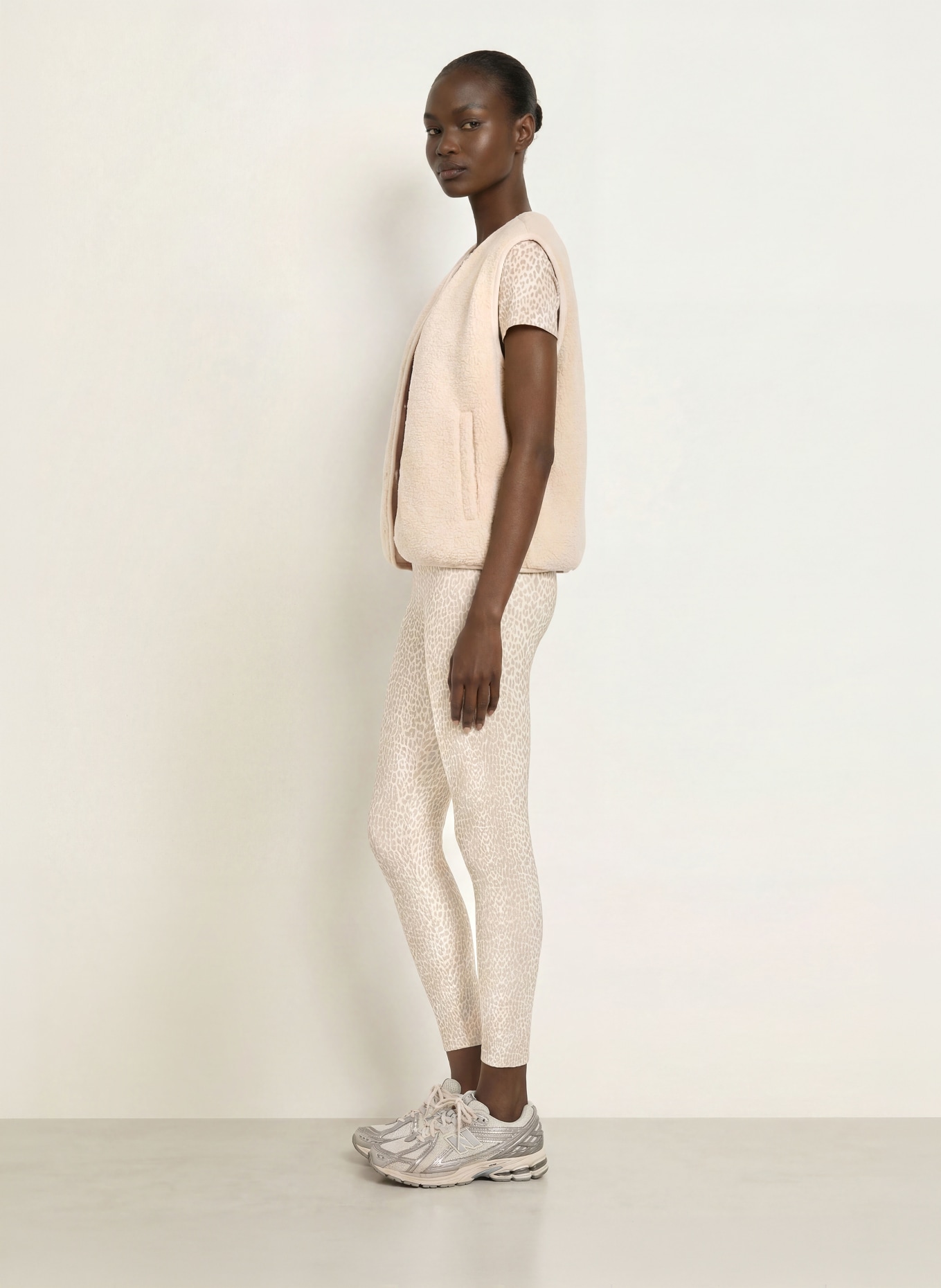 OH APRIL 7/8-Leggings RITA: BEIGE / BRAUN / TAUPE