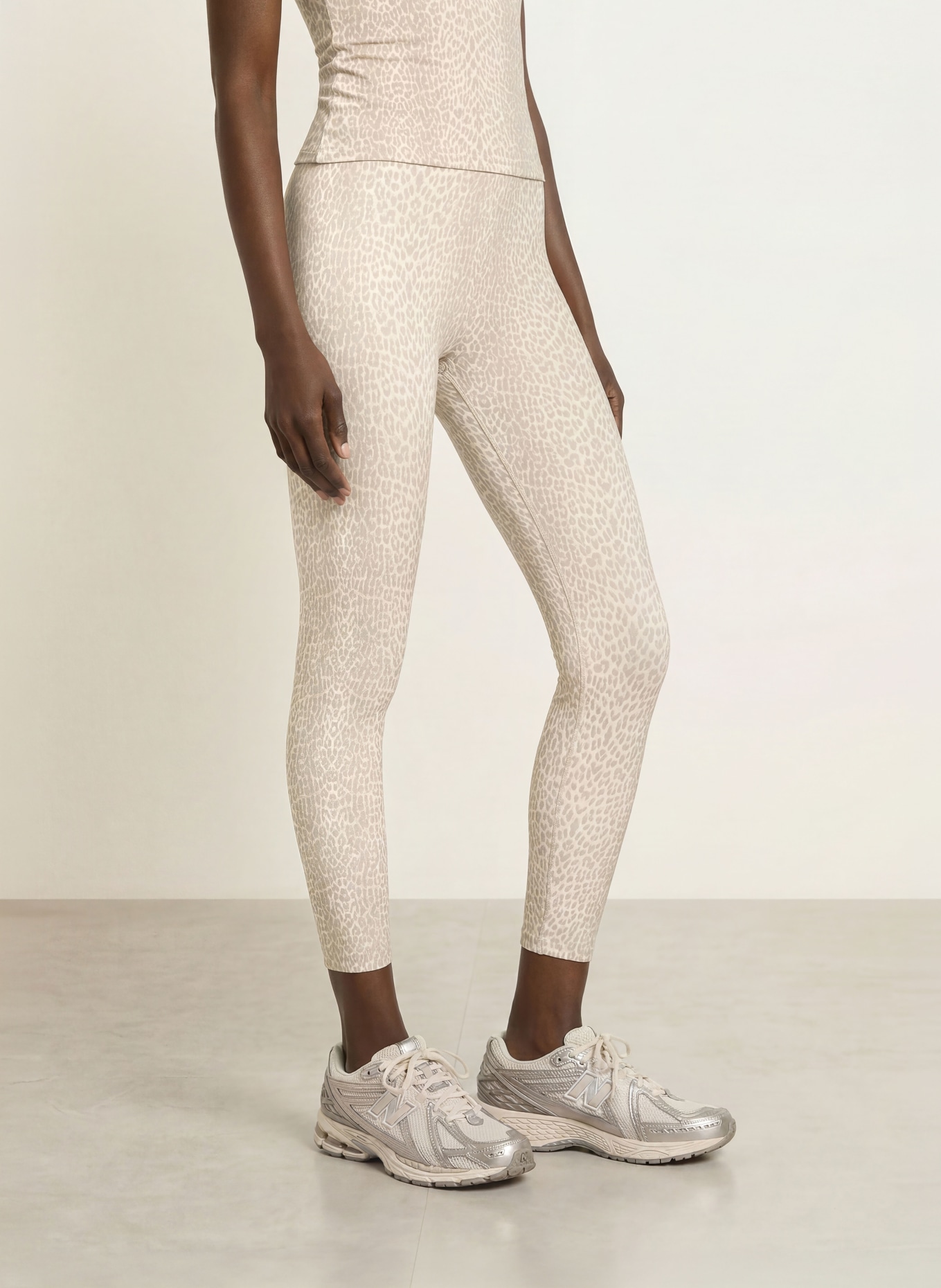 OH APRIL 7/8-Leggings RITA: BEIGE / BRAUN / TAUPE
