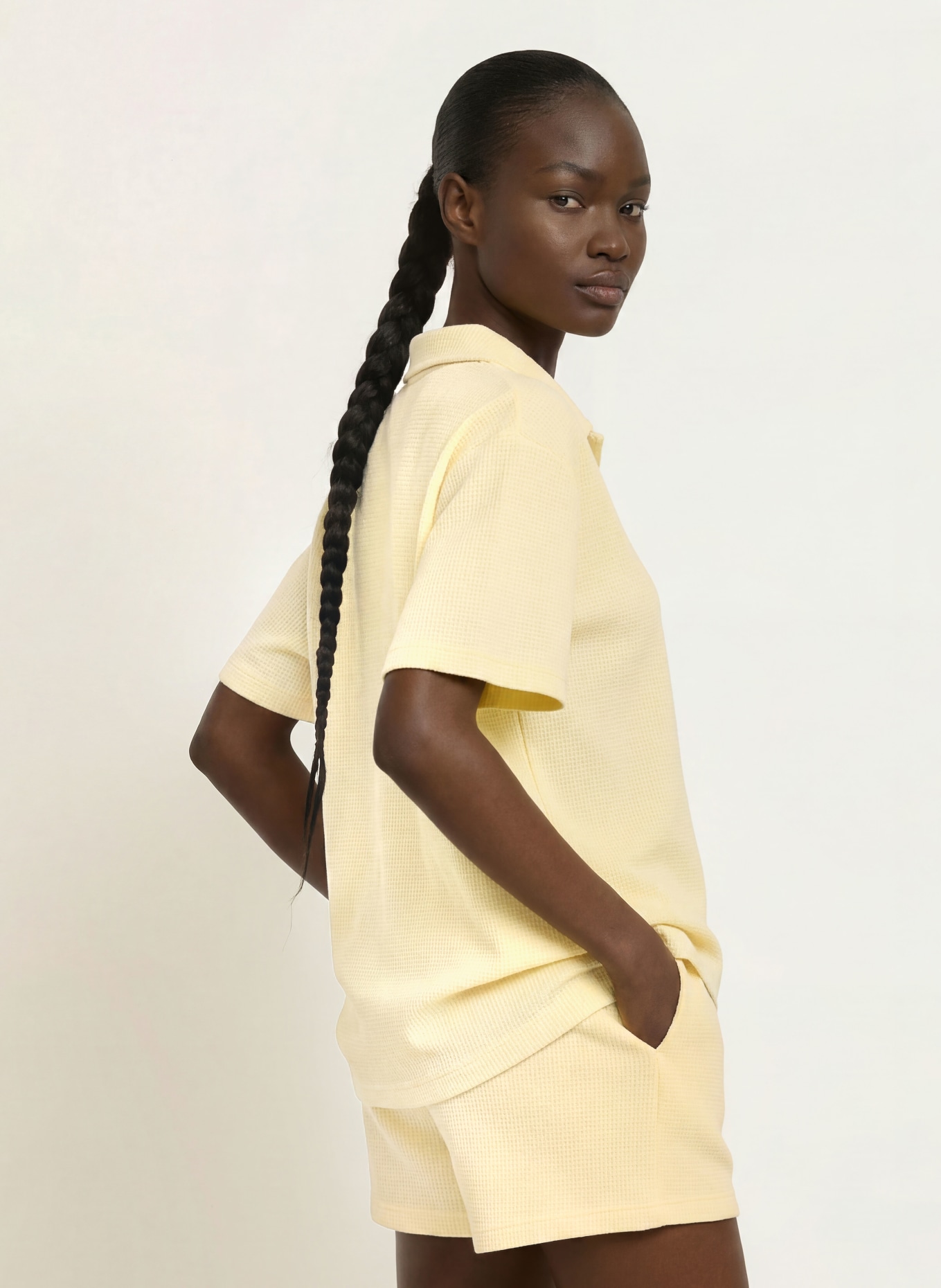 OH APRIL Piqué polo shirt NOA: YELLOW
