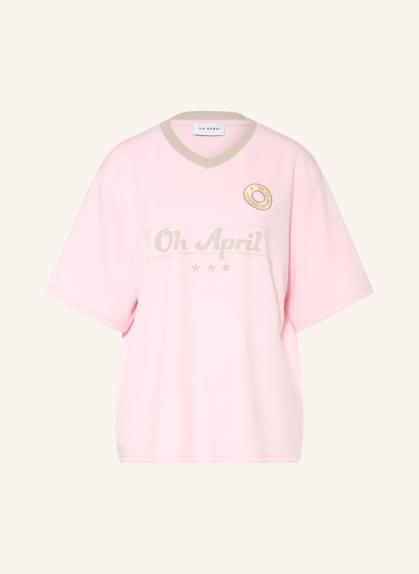 OH APRIL Bluza TRIKOT: JASNORÓŻOWY / JASNOŻÓŁTY / JASNOZIELONY