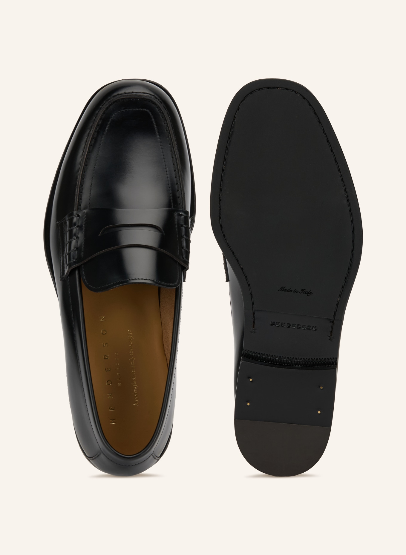HENDERSON Penny-Loafer VITO: SCHWARZ