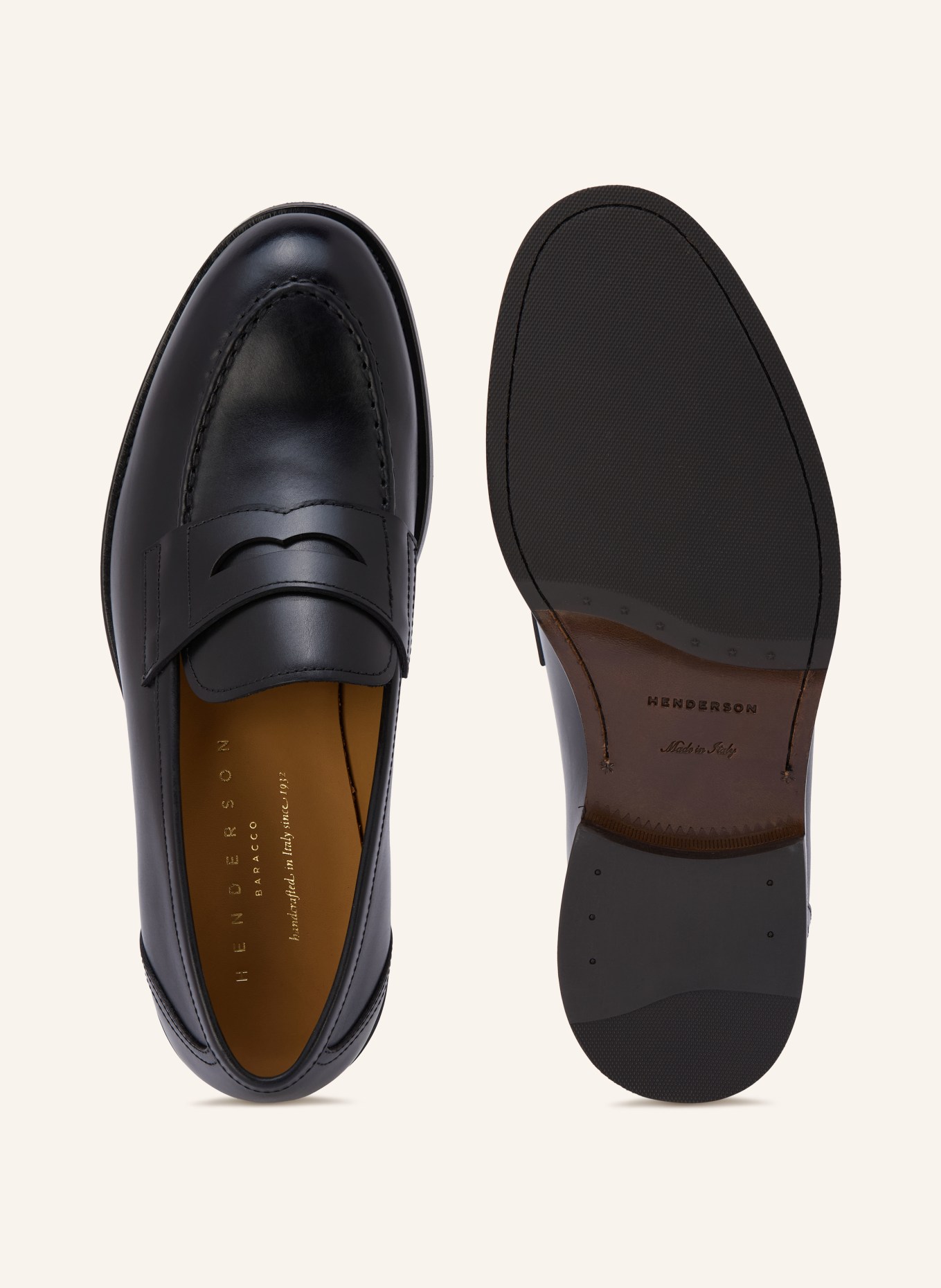 HENDERSON Penny-Loafer: SCHWARZ