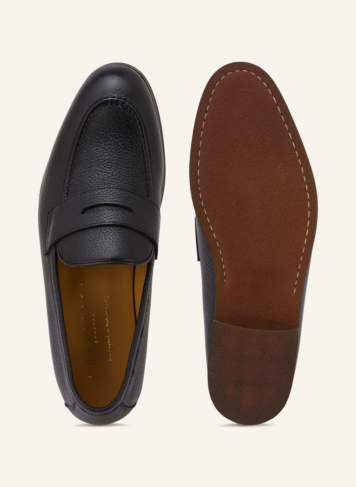 HENDERSON Penny-Loafer: SCHWARZ