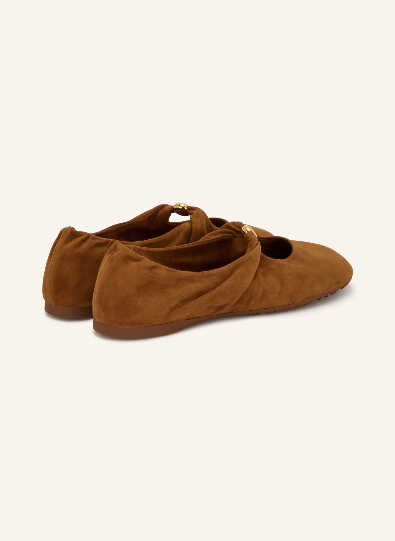 LOEWE Mary-Jane ballerina's PEBBLE: BRUIN