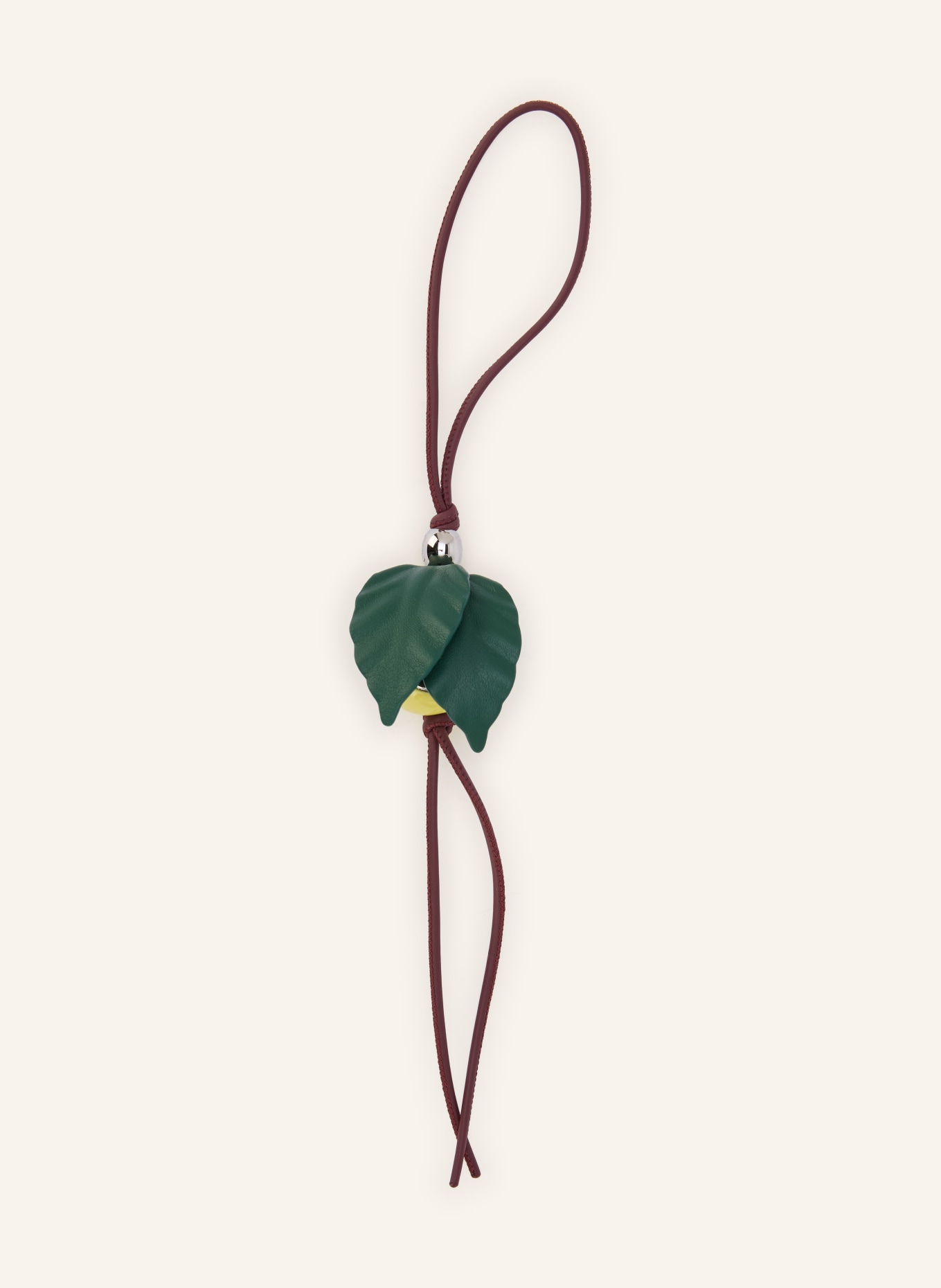 LOEWE Breloque de sac: VERT / ARGENT / VERT CLAIR