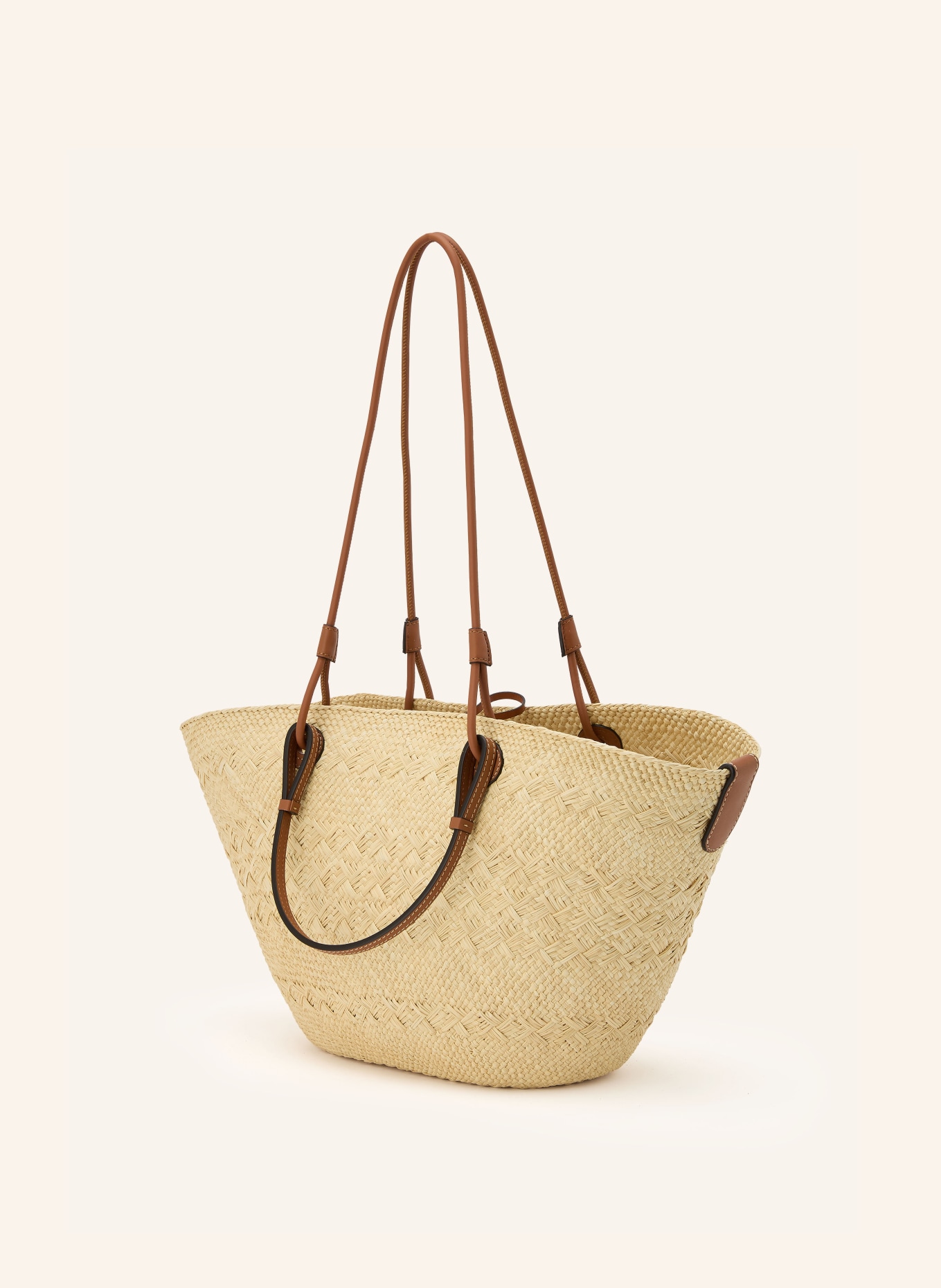 LOEWE Shopper ANAGRAM MEDIUM: BEIGE / BRAUN