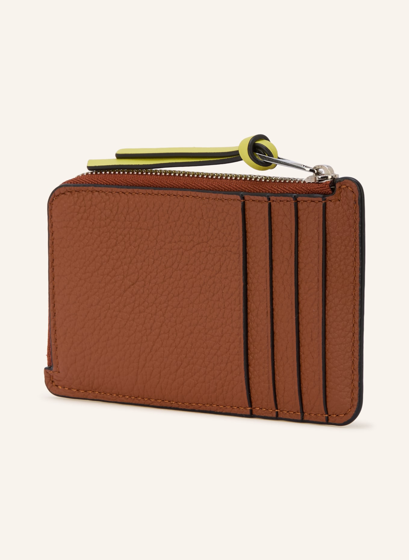 LOEWE Porte-cartes: MARRON / ARGENT / BEIGE