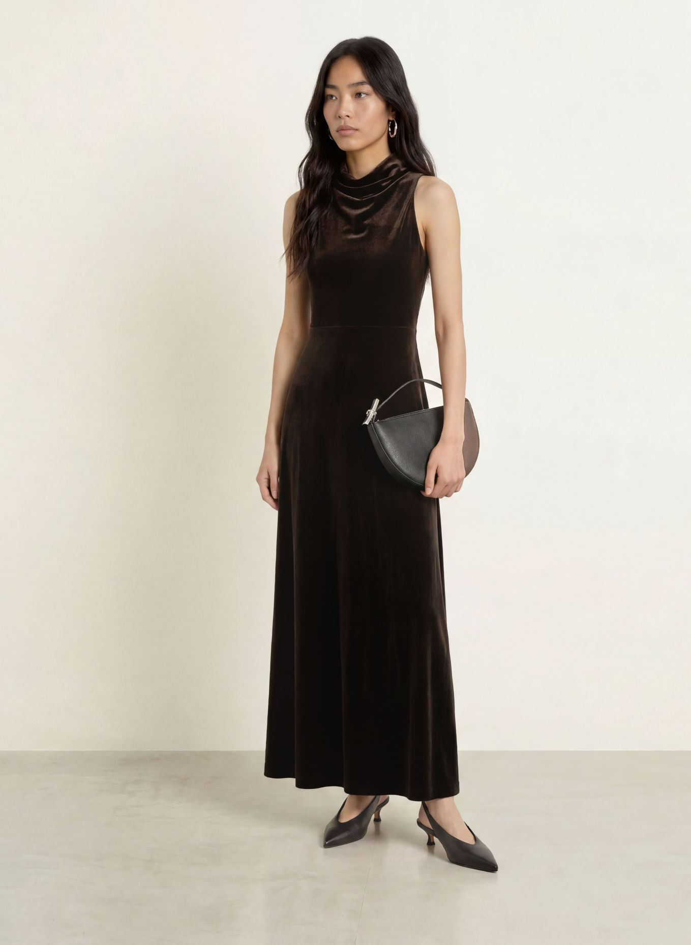 Part Two Samtkleid DICLEPW: DUNKELBRAUN