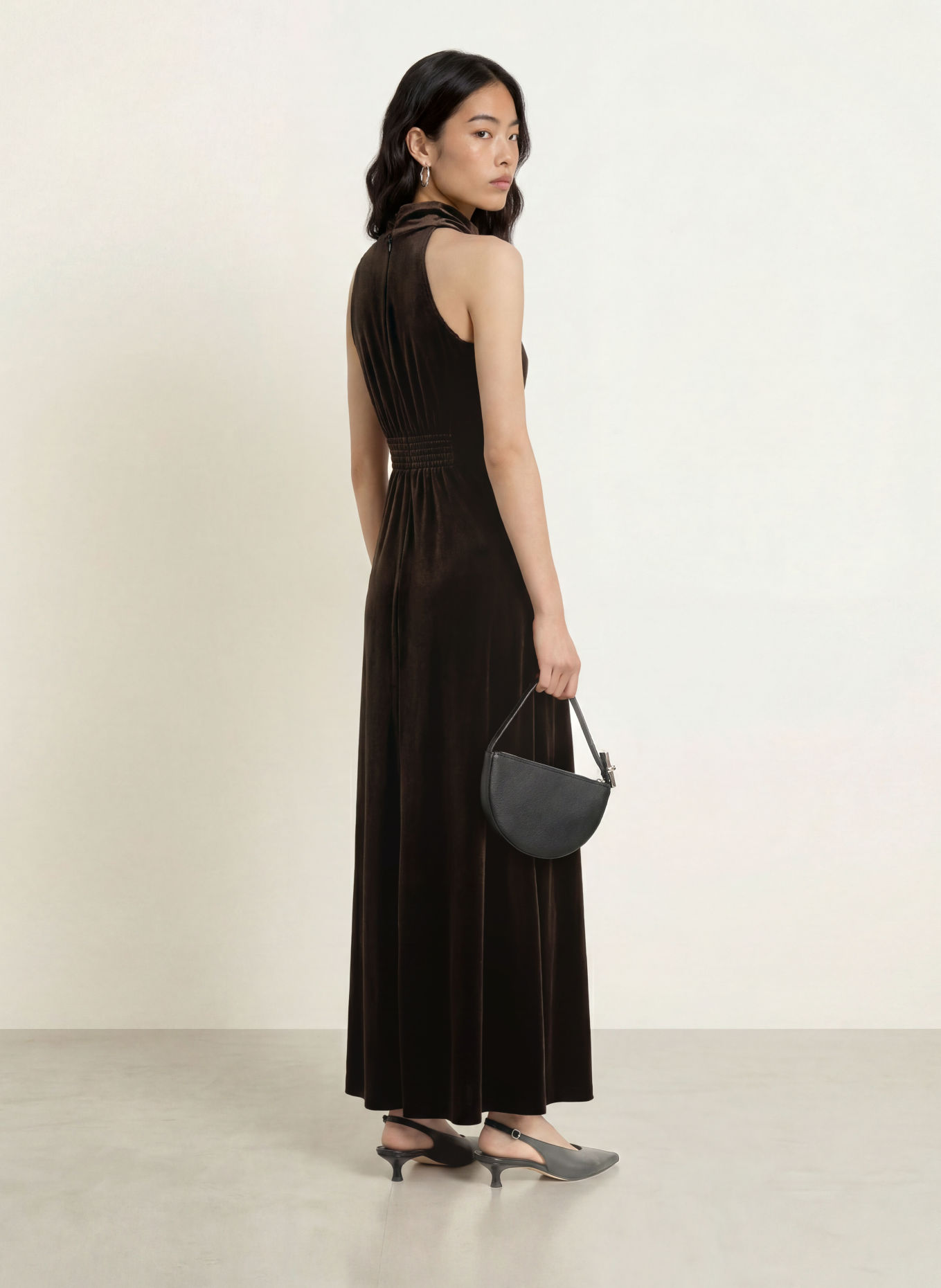 Part Two Samtkleid DICLEPW: DUNKELBRAUN