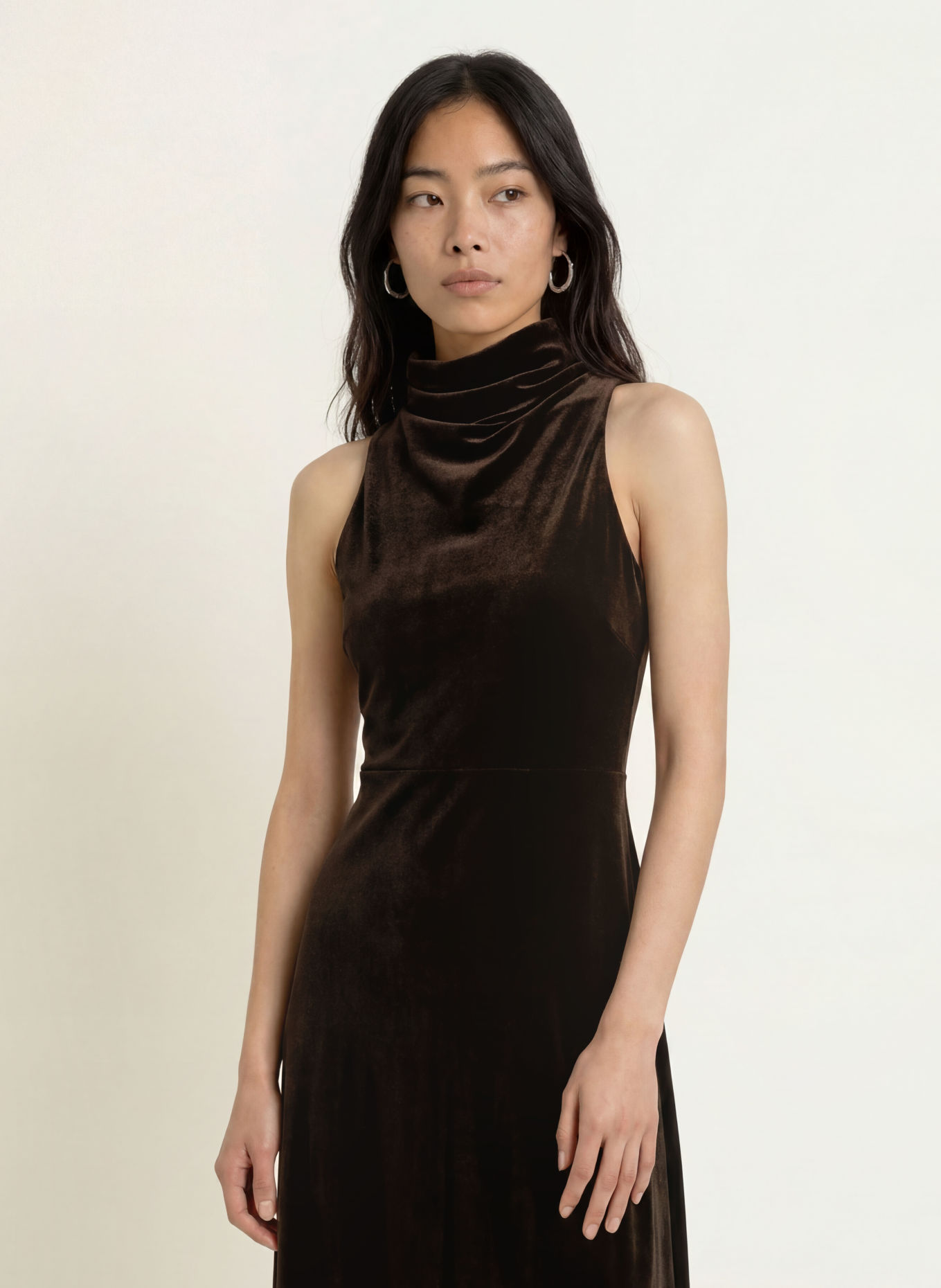 Part Two Samtkleid DICLEPW: DUNKELBRAUN