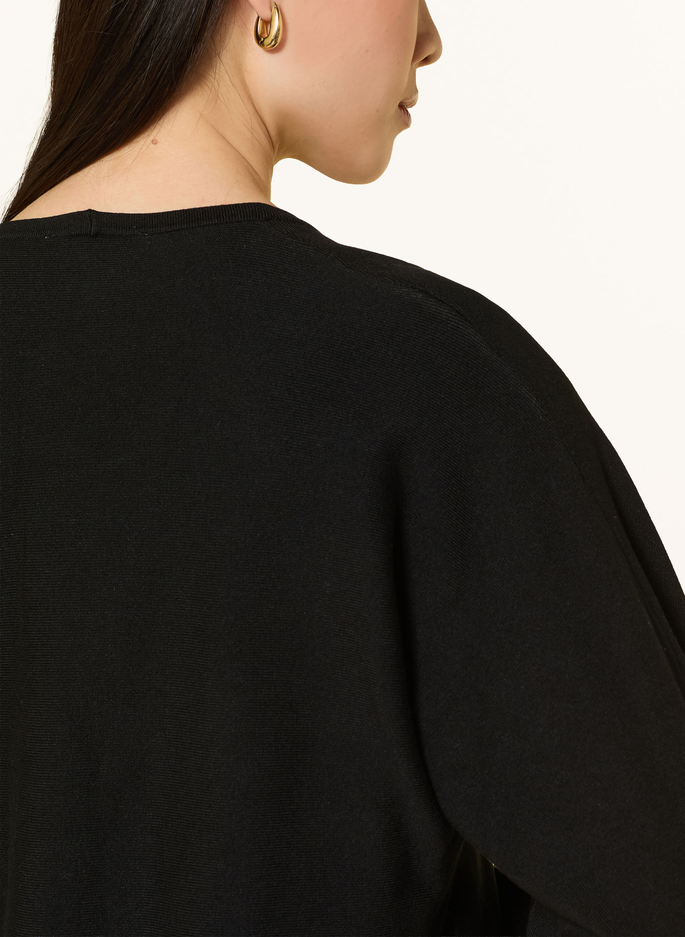 Joseph Ribkoff Vest met afneembare kunstbontkraag: ZWART